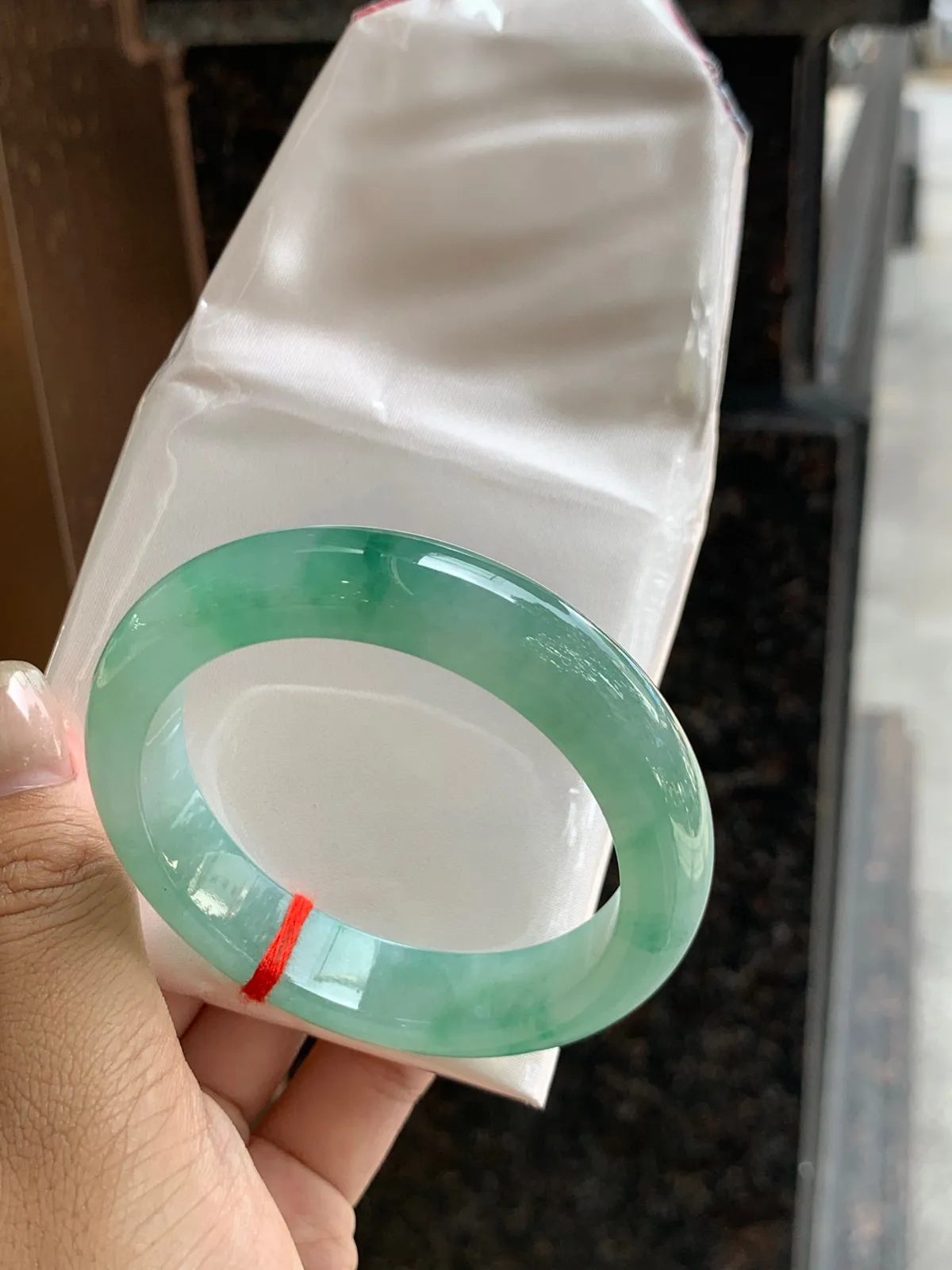 𝟓𝟒#
冰飘绿花 种水佳 实物要美丽