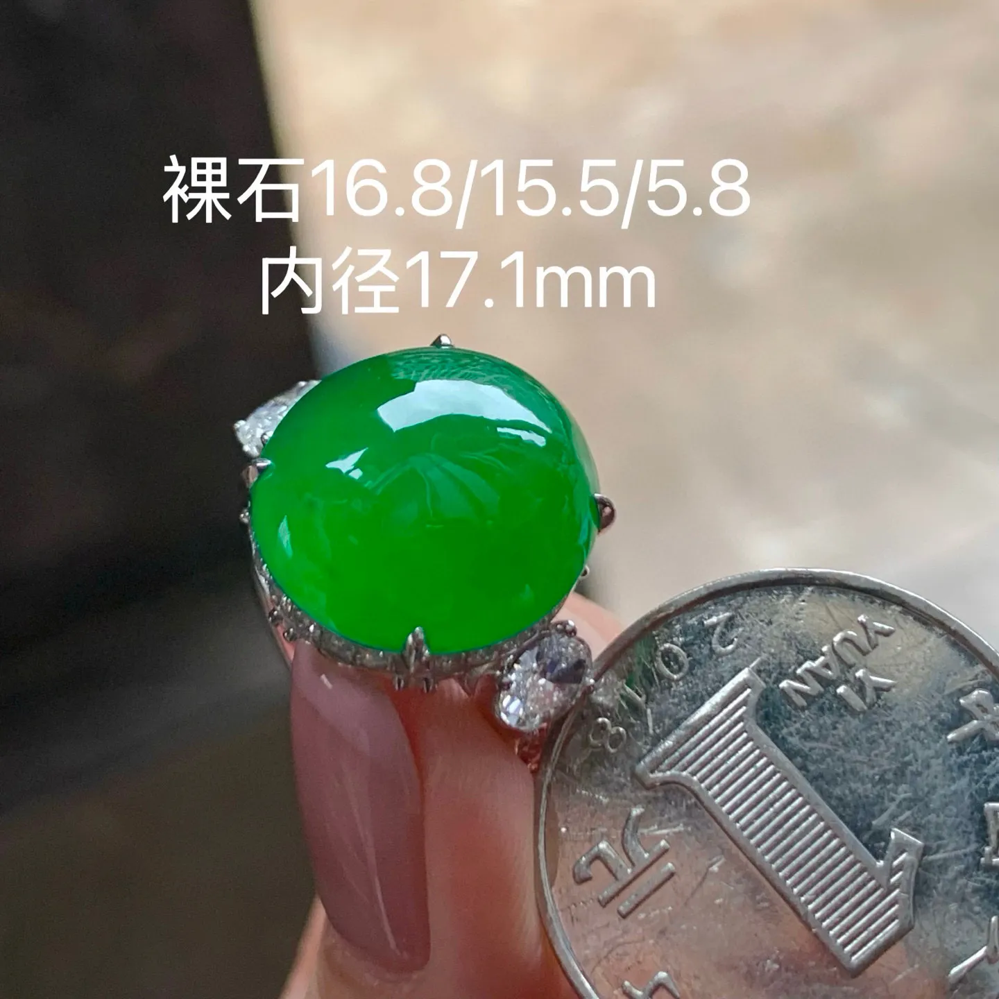 辣绿戒指
有种有色，饱满大气，品质货