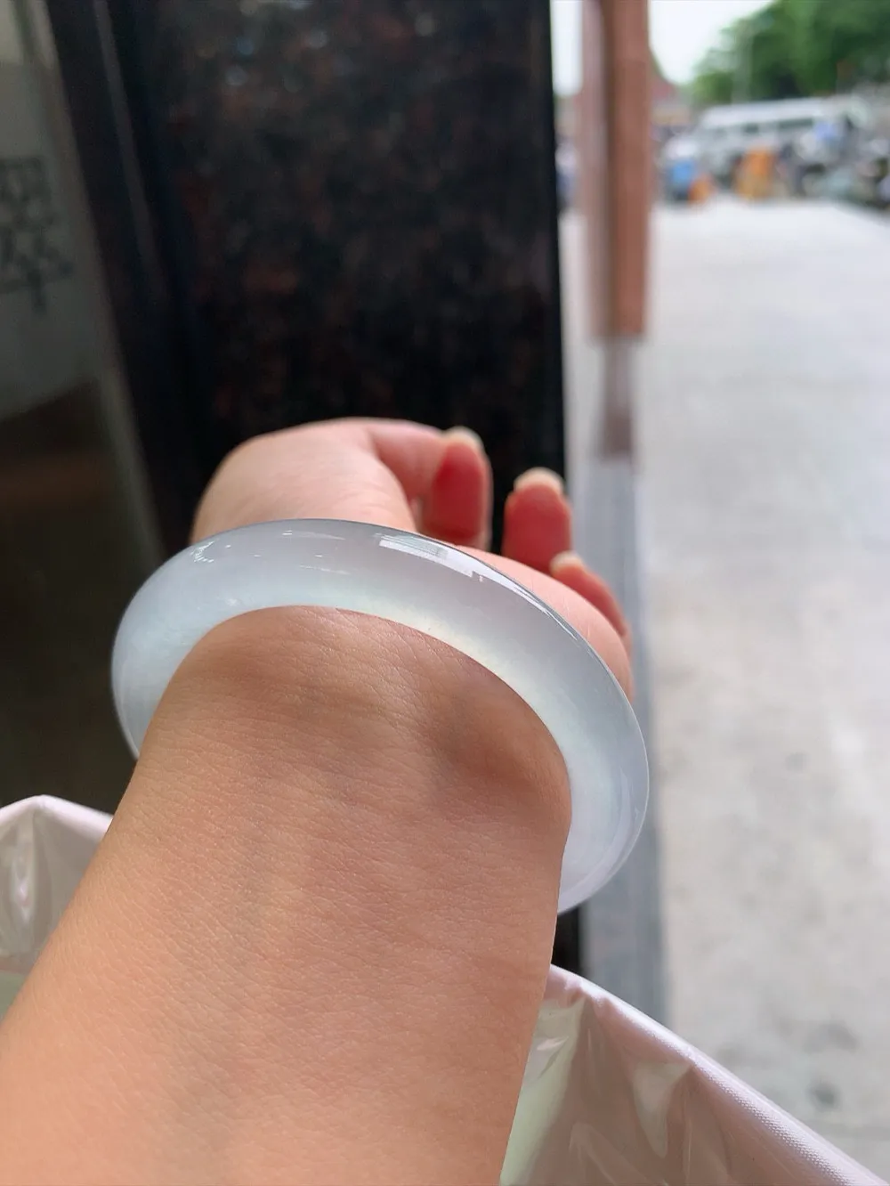  玻璃刚圈圆条 无瑕 尺寸:50.5/9.2 起刚光 挡都挡不住它的光芒  高品质