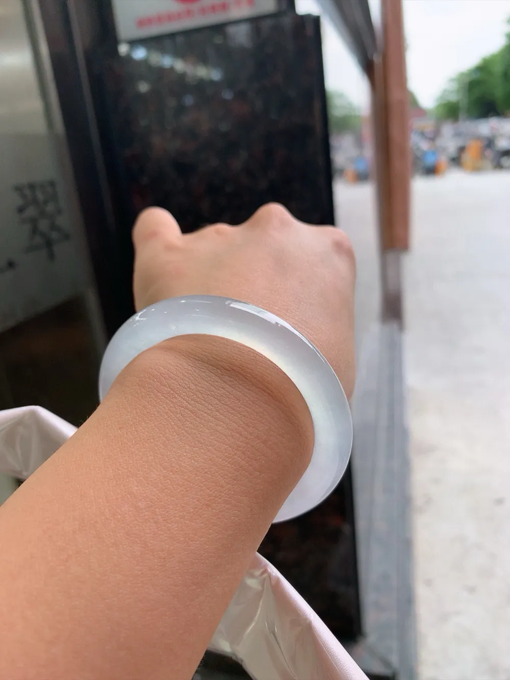  玻璃刚圈圆条 无瑕 尺寸:50.5/9.2 起刚光 挡都挡不住它的光芒  高品质