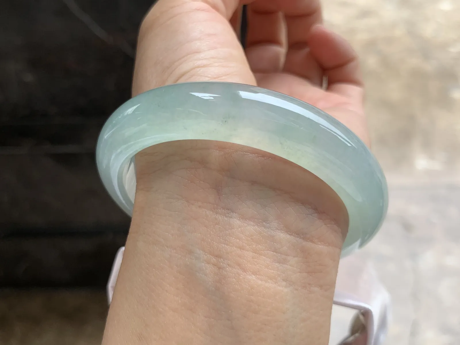 58-12.8-9mm
冰种晴水手镯 冰透莹润 清爽