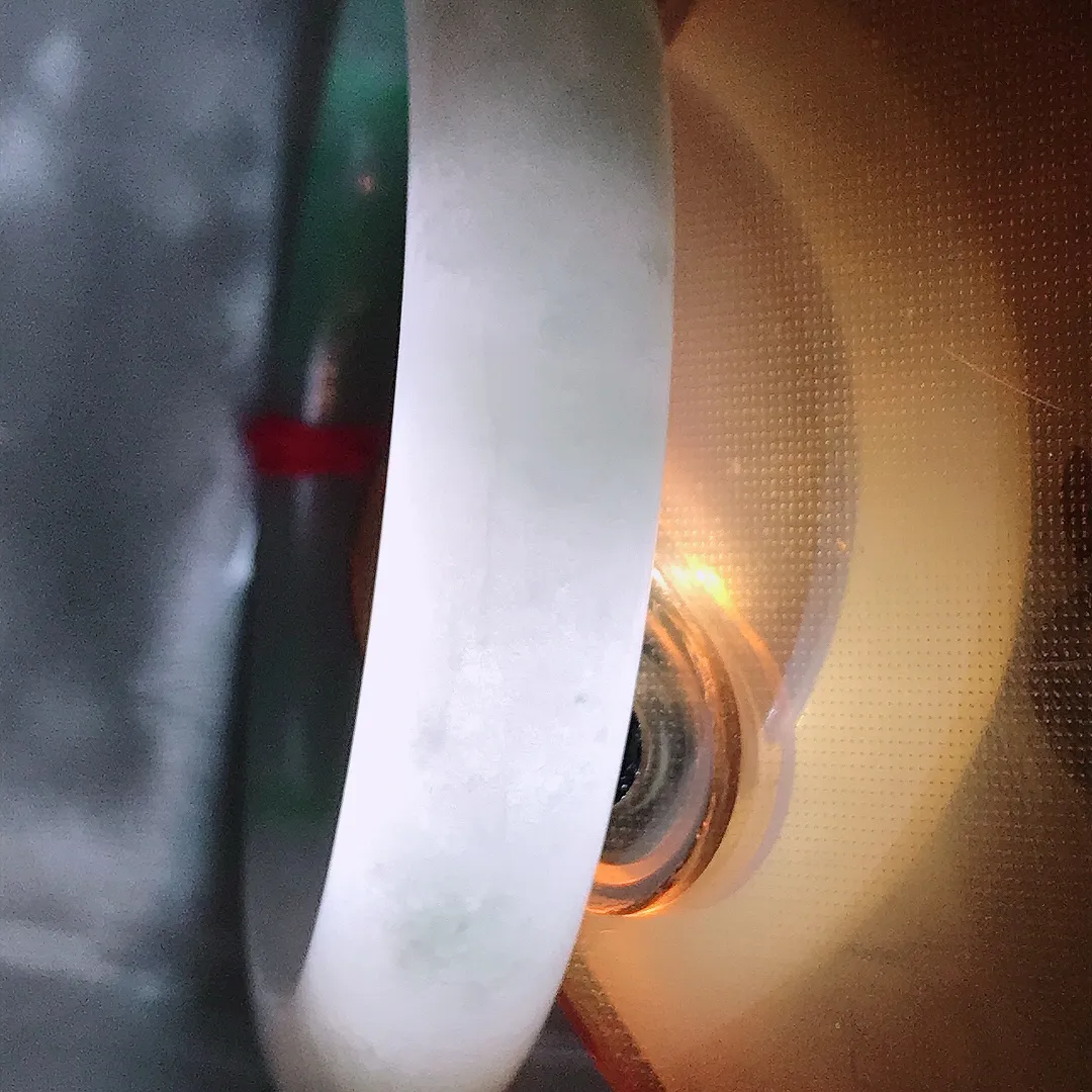 自然光55/12.1/7.7老坑秀气温润飘绿手镯翡翠玉镯美人镯