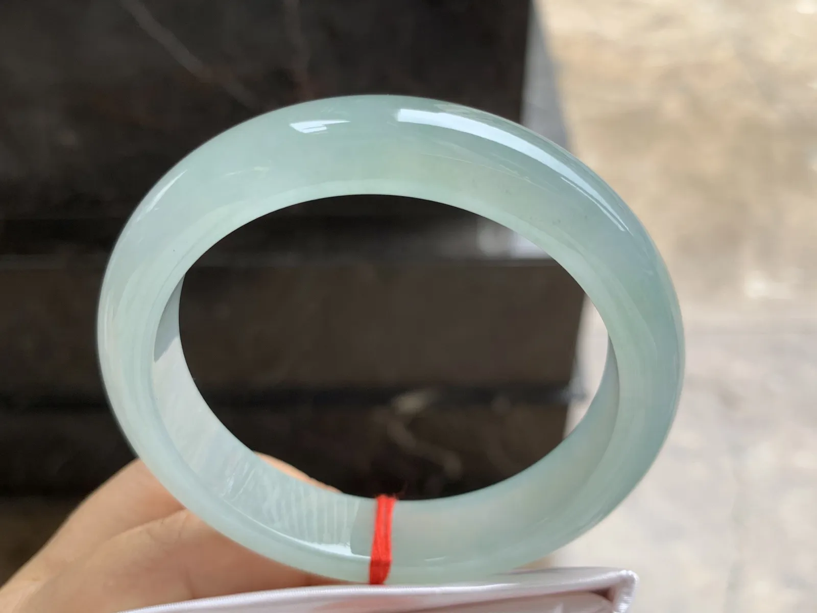 58-12.8-9mm
冰种晴水手镯 冰透莹润 清爽