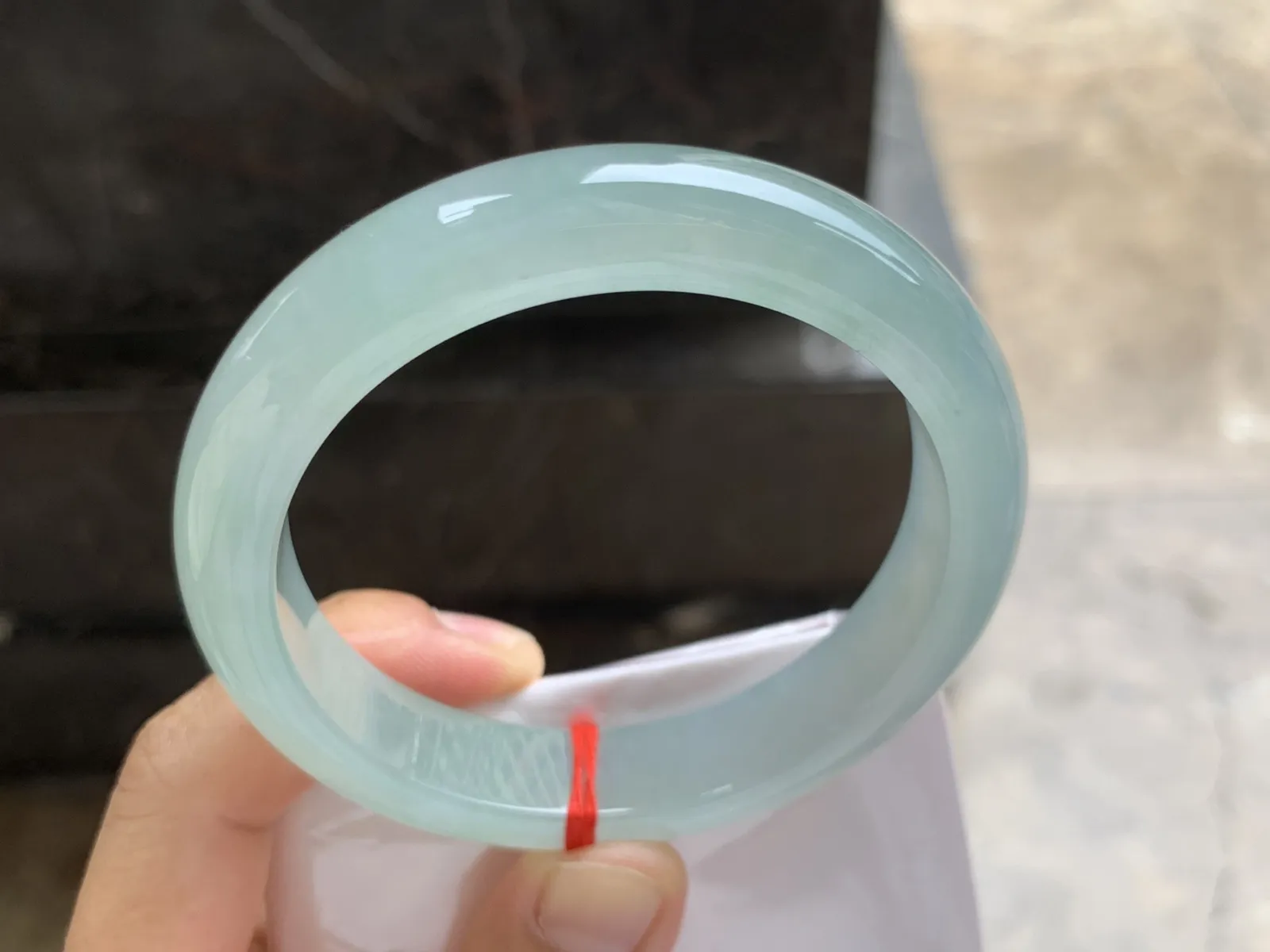58-12.8-9mm
冰种晴水手镯 冰透莹润 清爽