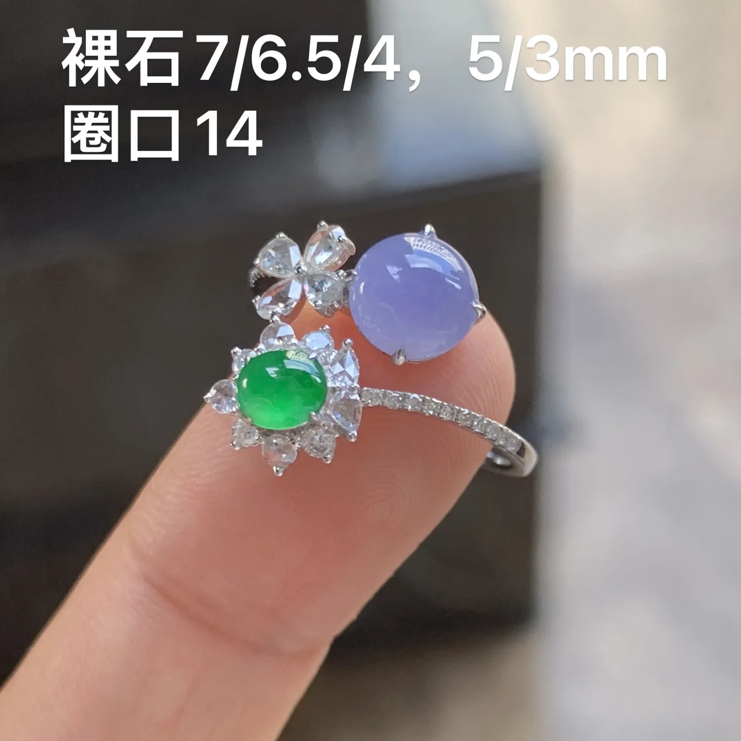 双色精美戒指 18K金镶嵌