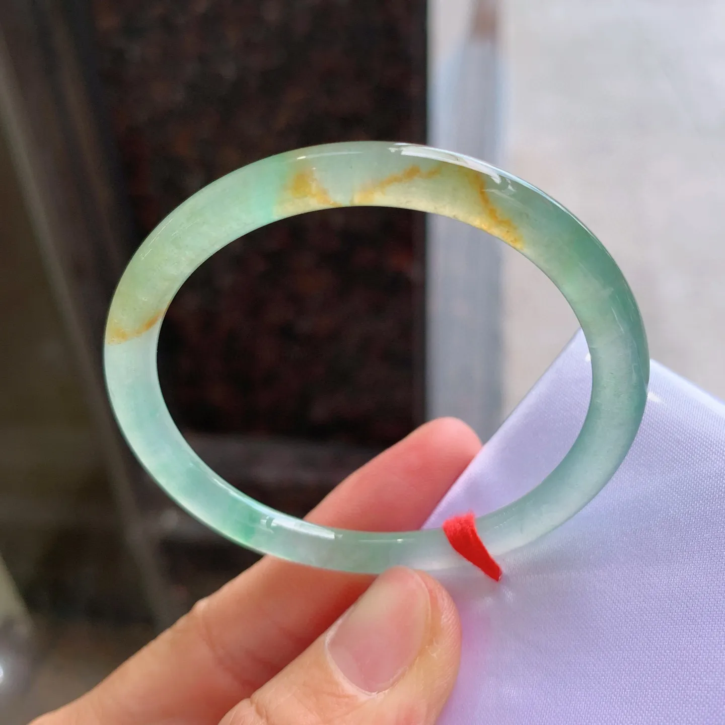 贵妃圆条双彩 尺寸：53.5/48/5.8/6.3mm