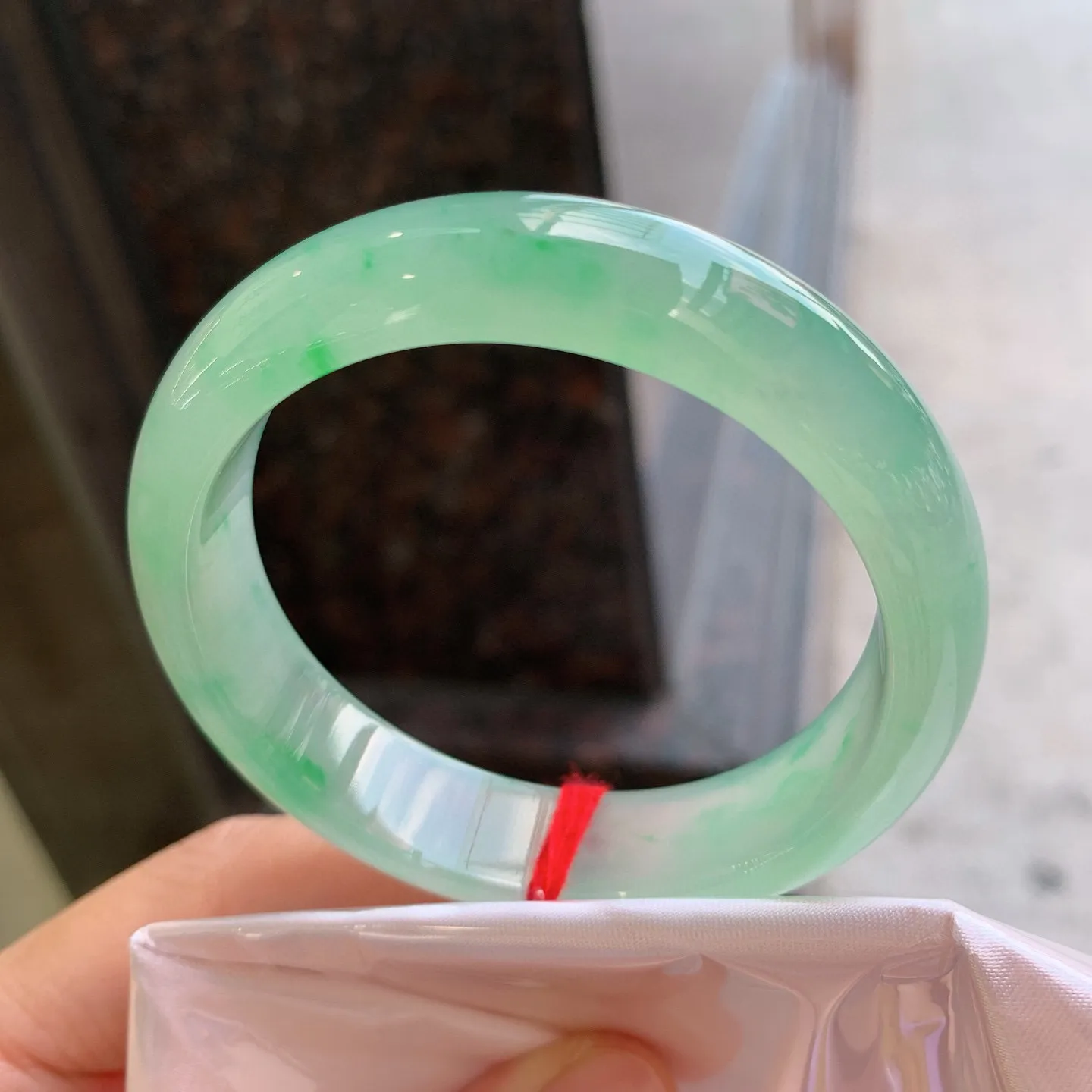 正圈冰飘绿 尺寸：55.5/14.3/8mm