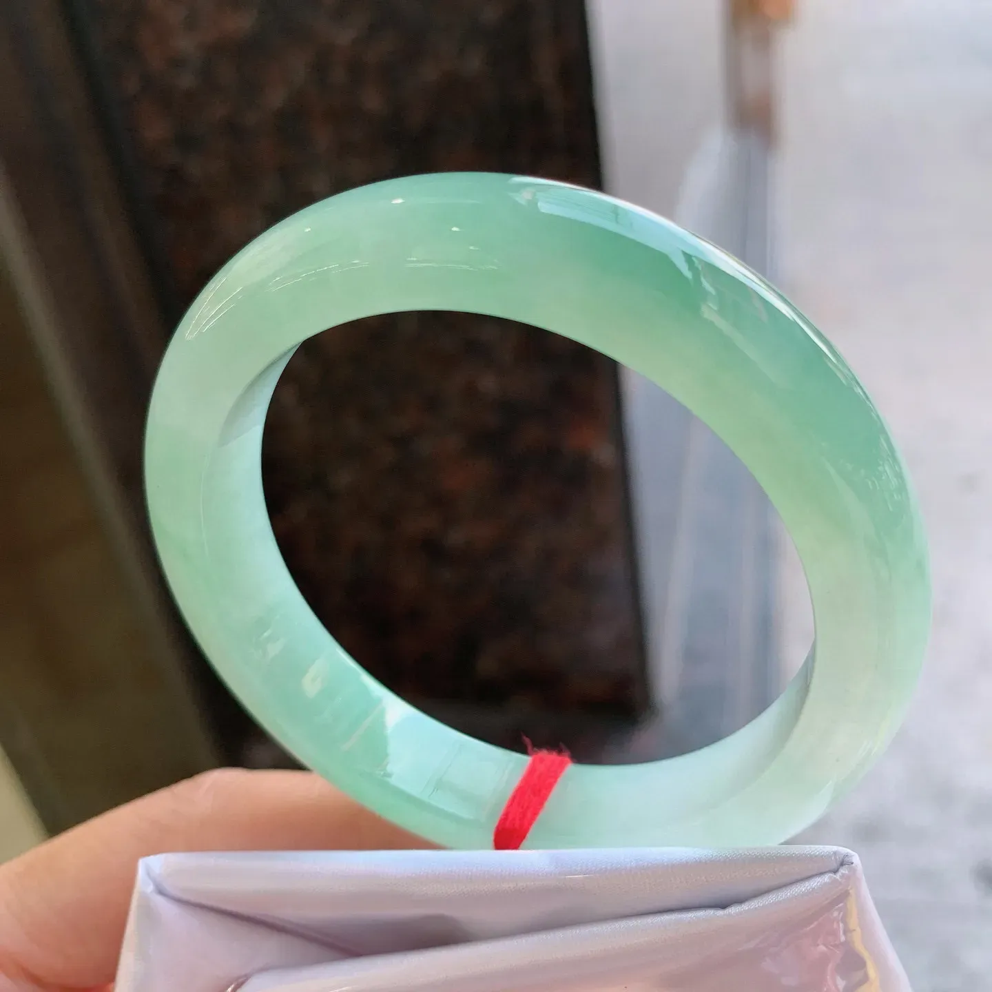 正圈冰飘绿 尺寸：57.2/12/9mm