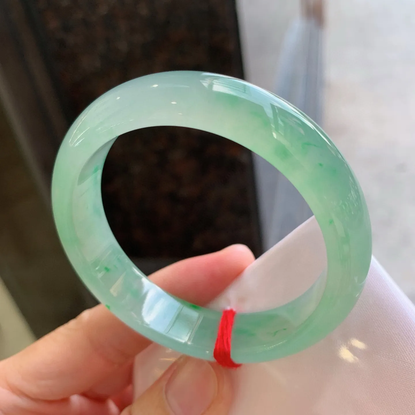正圈冰飘绿 尺寸：55.5/14.3/8mm