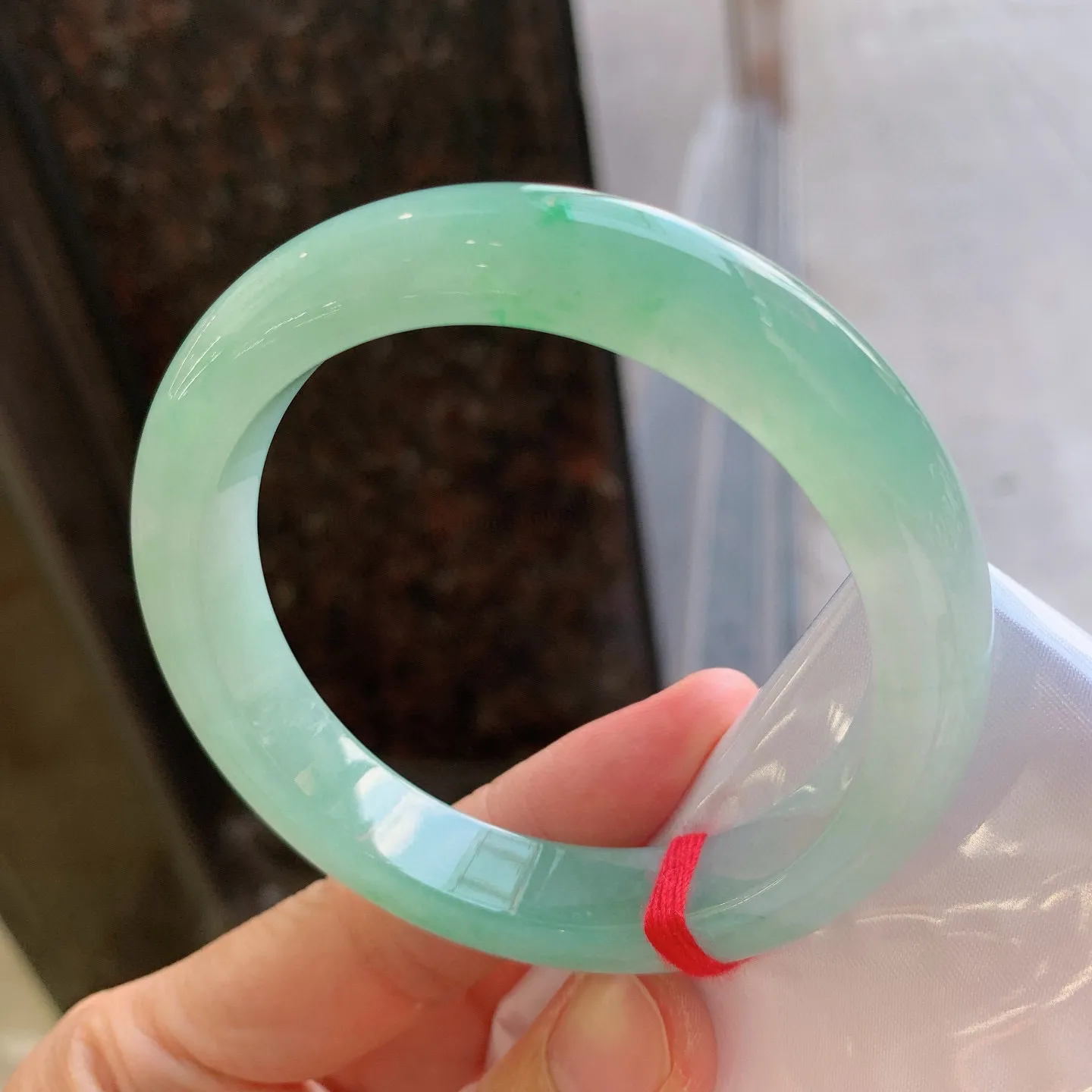 正圈冰飘绿 尺寸：57.2/12/9mm