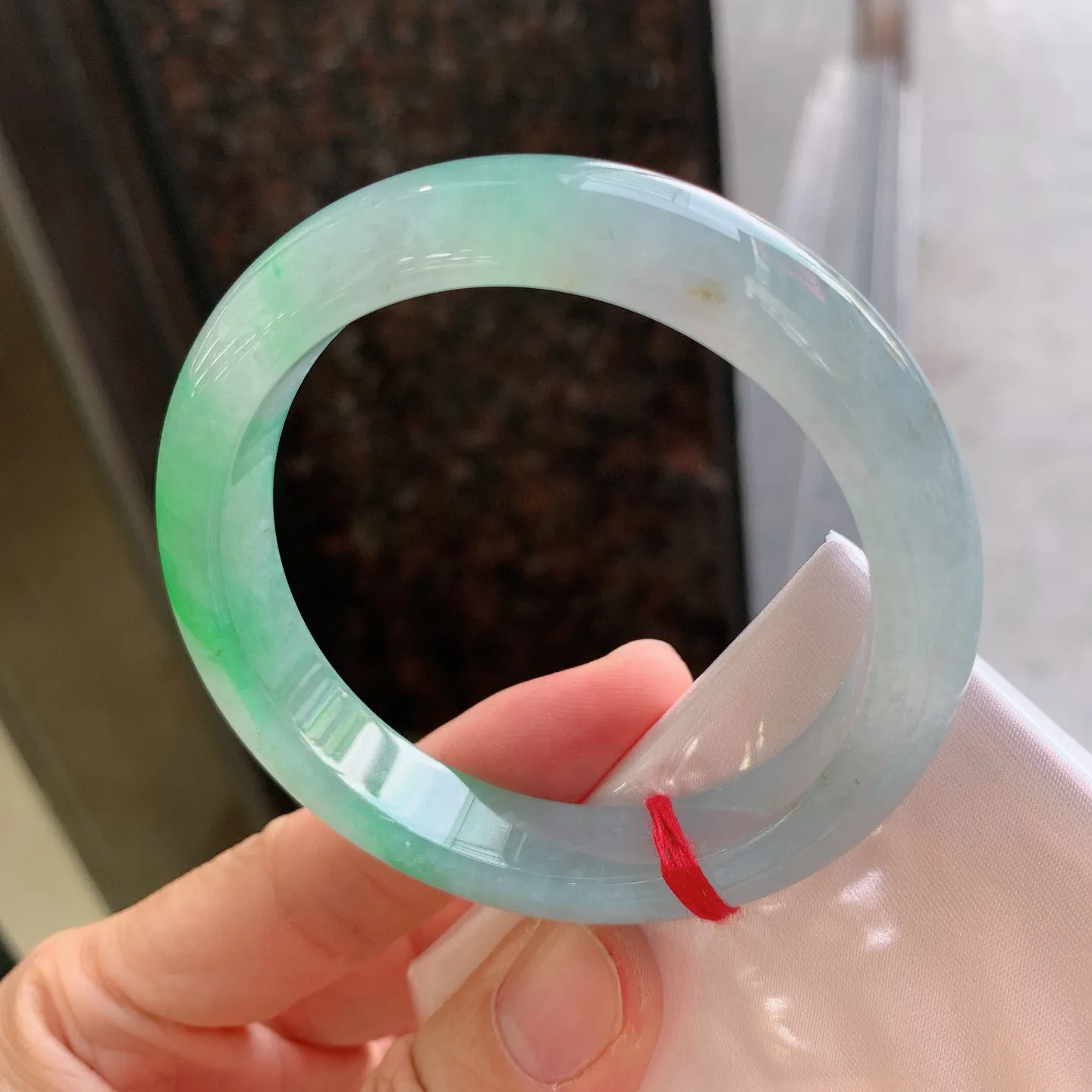 正圈冰飘绿 尺寸：56.5/12/8.6mm