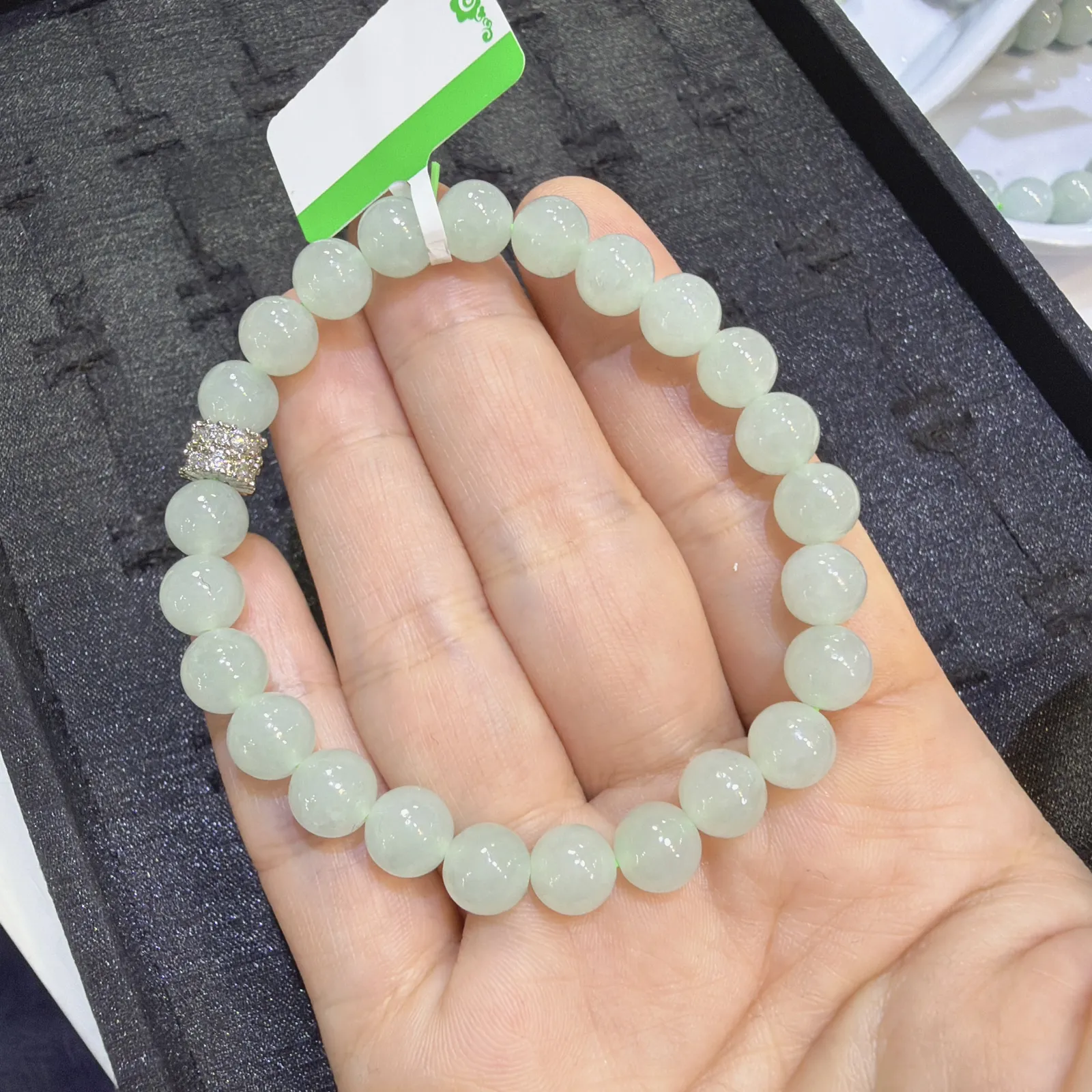 冰晴底手串 卡7.5 水润精致