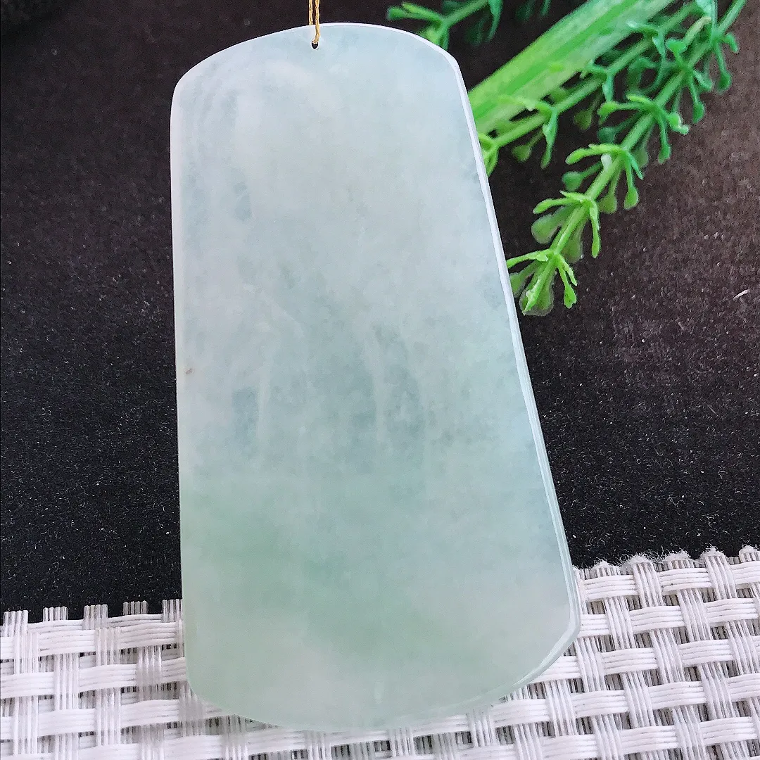 自然光70/39.4/6.3老坑秀气冰润冰晴底文殊菩萨吊坠翡翠玉坠挂件