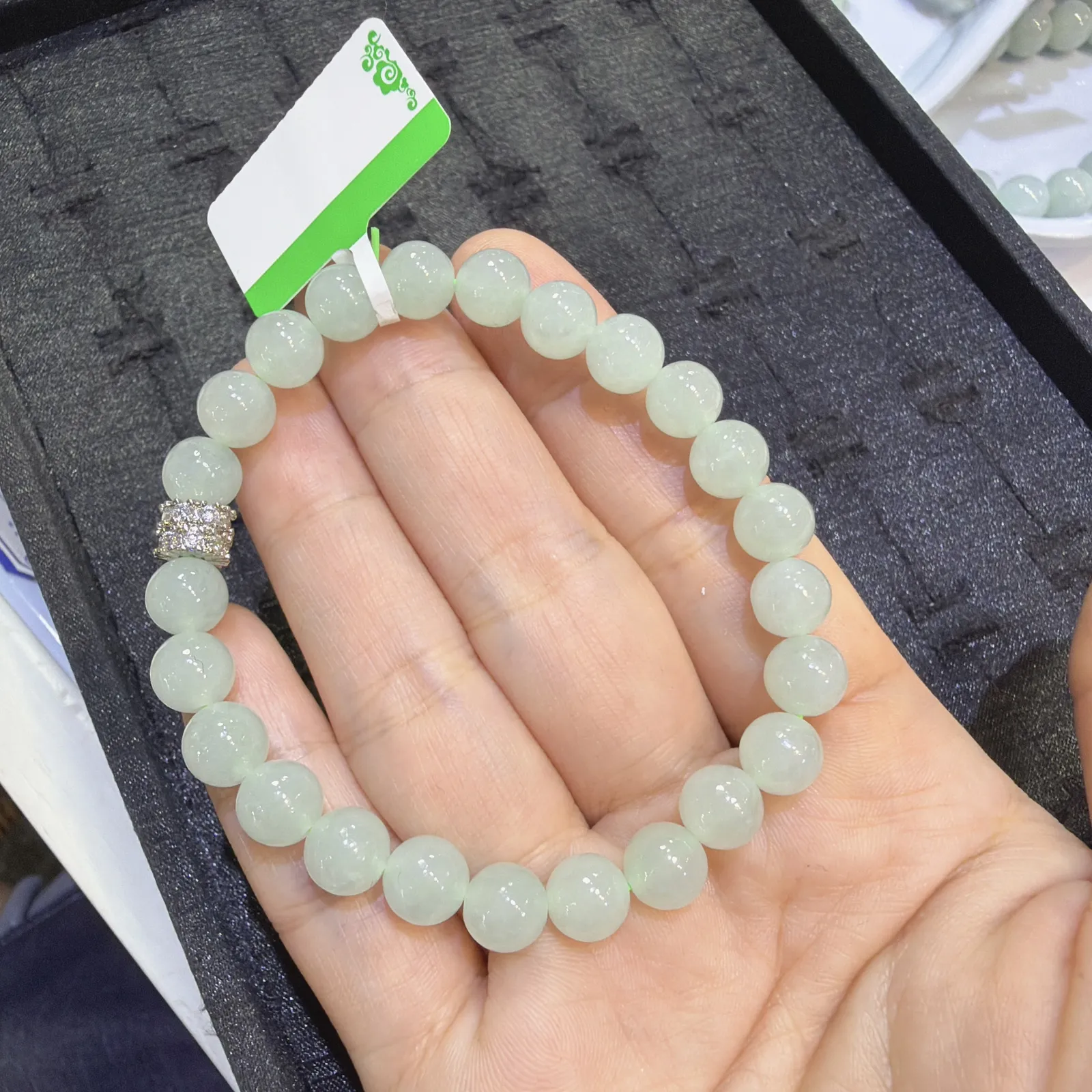 冰晴底手串 卡7.5 水润精致