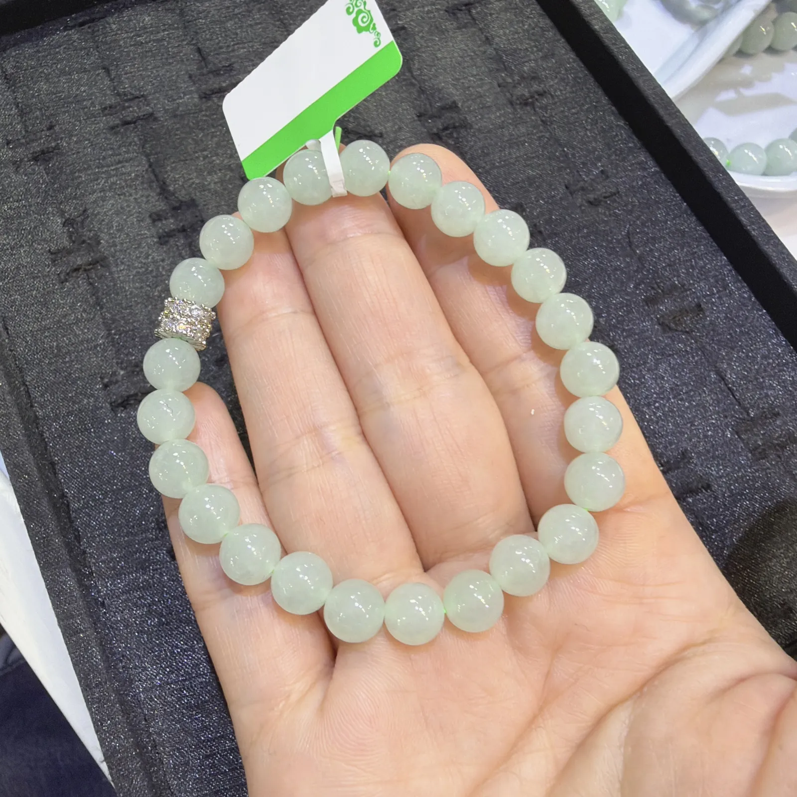 冰晴底手串 卡7.5 水润精致