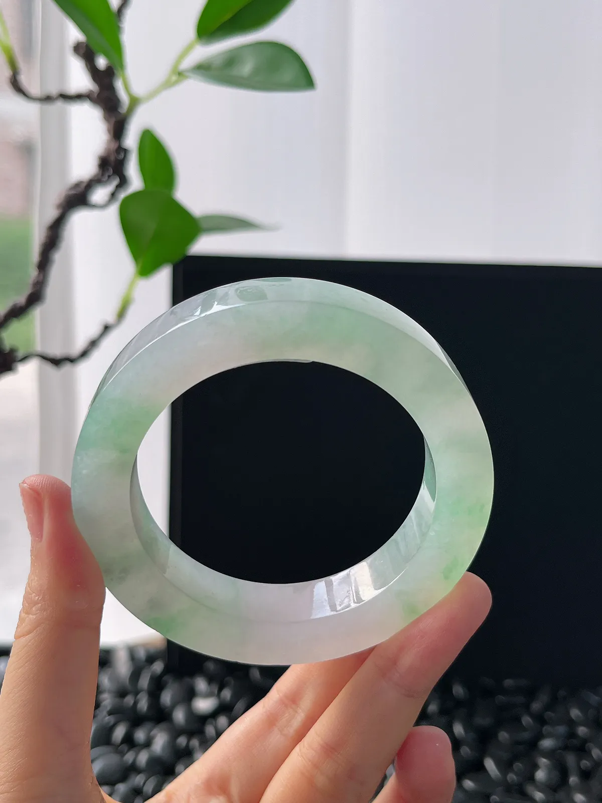 翡翠毛胚，⭕️正圈最大做58，圆条最大做54，最小做53.8