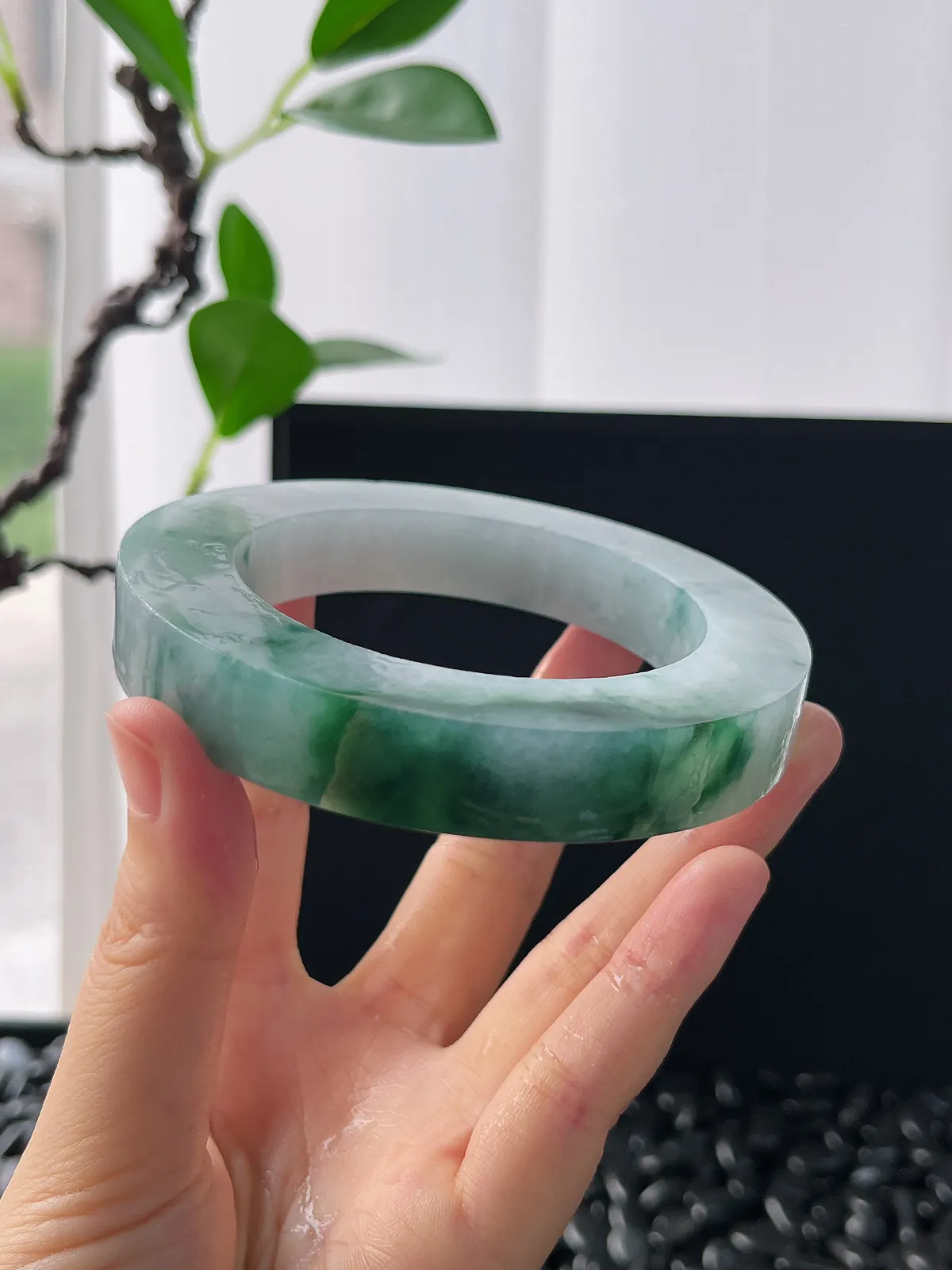 翡翠毛胚，⭕️正圈最大做68，圆条最大做64，最小做58.3