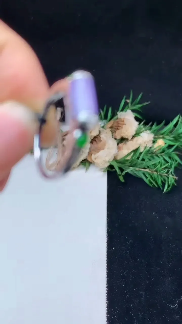 天然A货翡翠k金紫罗兰马鞍戒指，尺寸17-7.7-4.5，重量:2.10g2025年10月14日
工厂直销收藏佳品,种好水足，色泽均匀，有种有色，上手高大气！