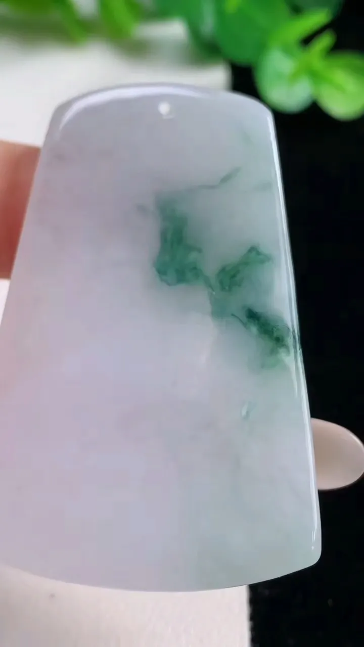 天然A货翡翠冰种飘花文殊菩萨吊坠，尺寸52.5-34.8-5，重量:19.50g
10月22日