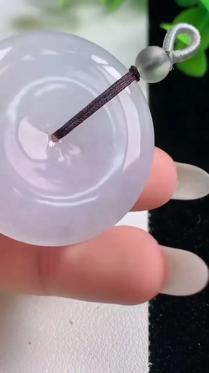 天然A货翡翠紫罗兰平安扣吊坠，尺寸36-5.4，重量:17.28g
10月26日