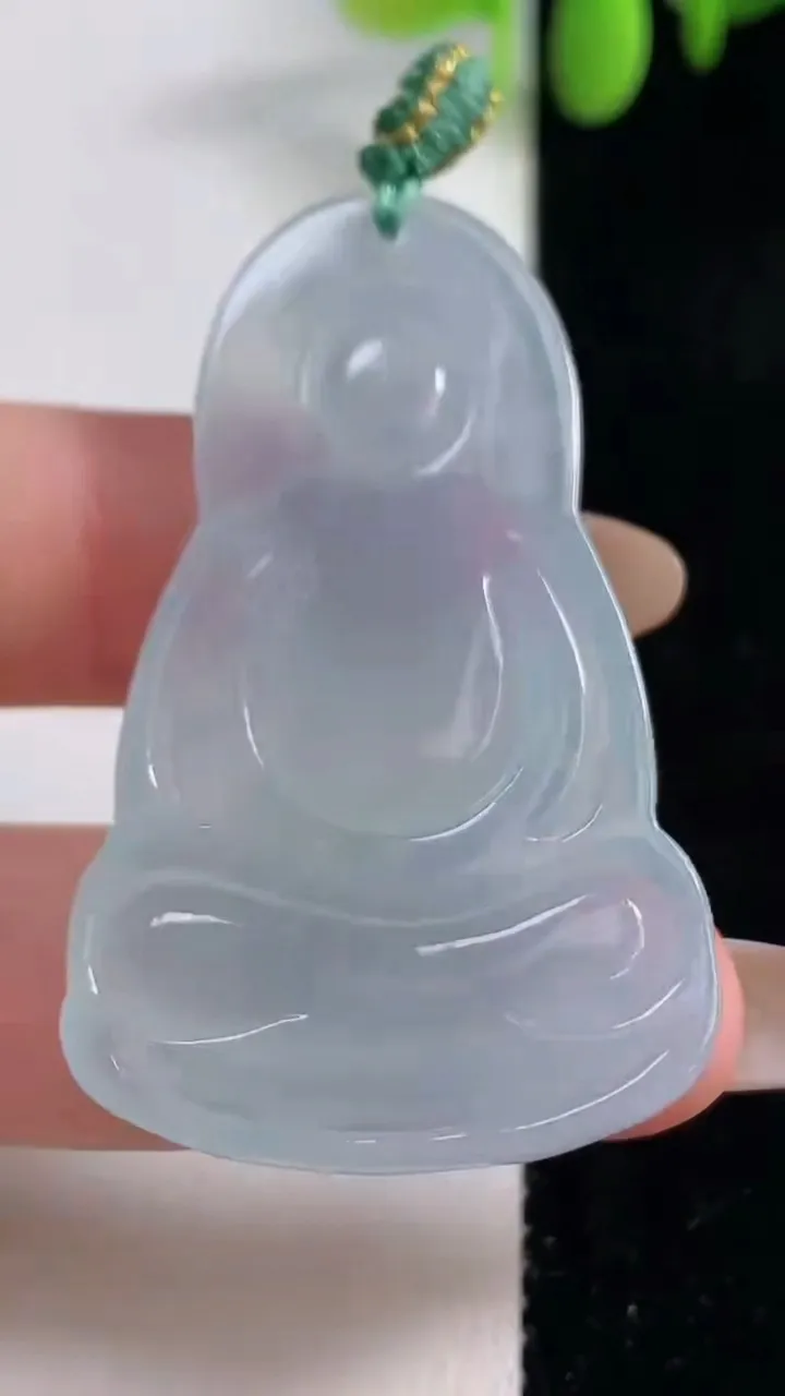 天然A货翡翠观音菩萨吊坠，尺寸48.7-29.8-5.7，重量:14.40g
10月29日