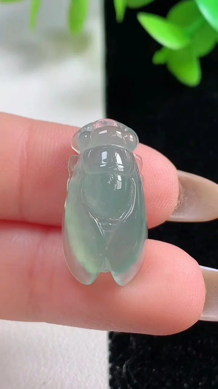 天然A货翡翠一鸣惊人吊坠，尺寸22-11.7-6.5，重量:3.34g
10月30日