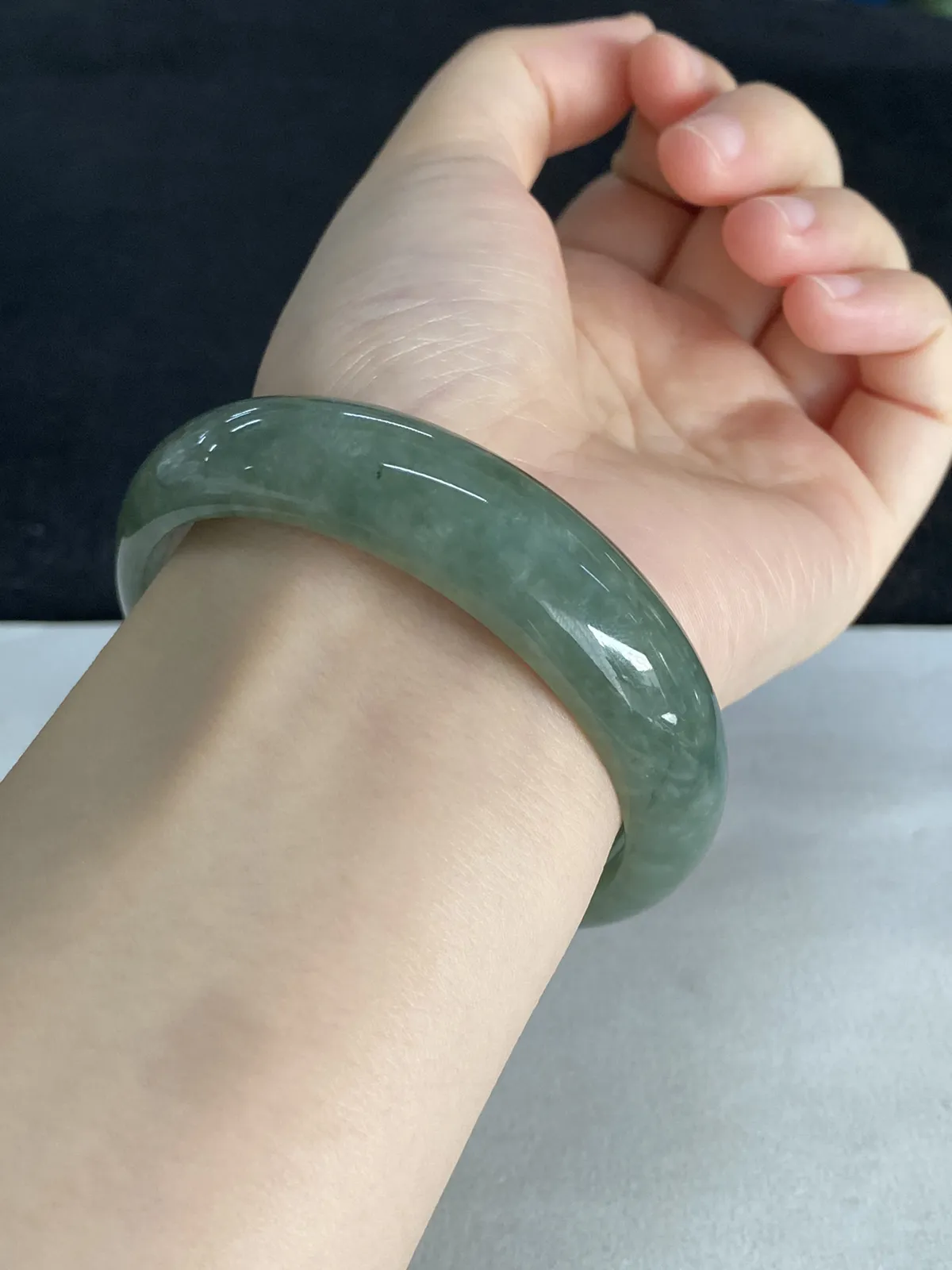 正圈59圈口，翡翠手镯