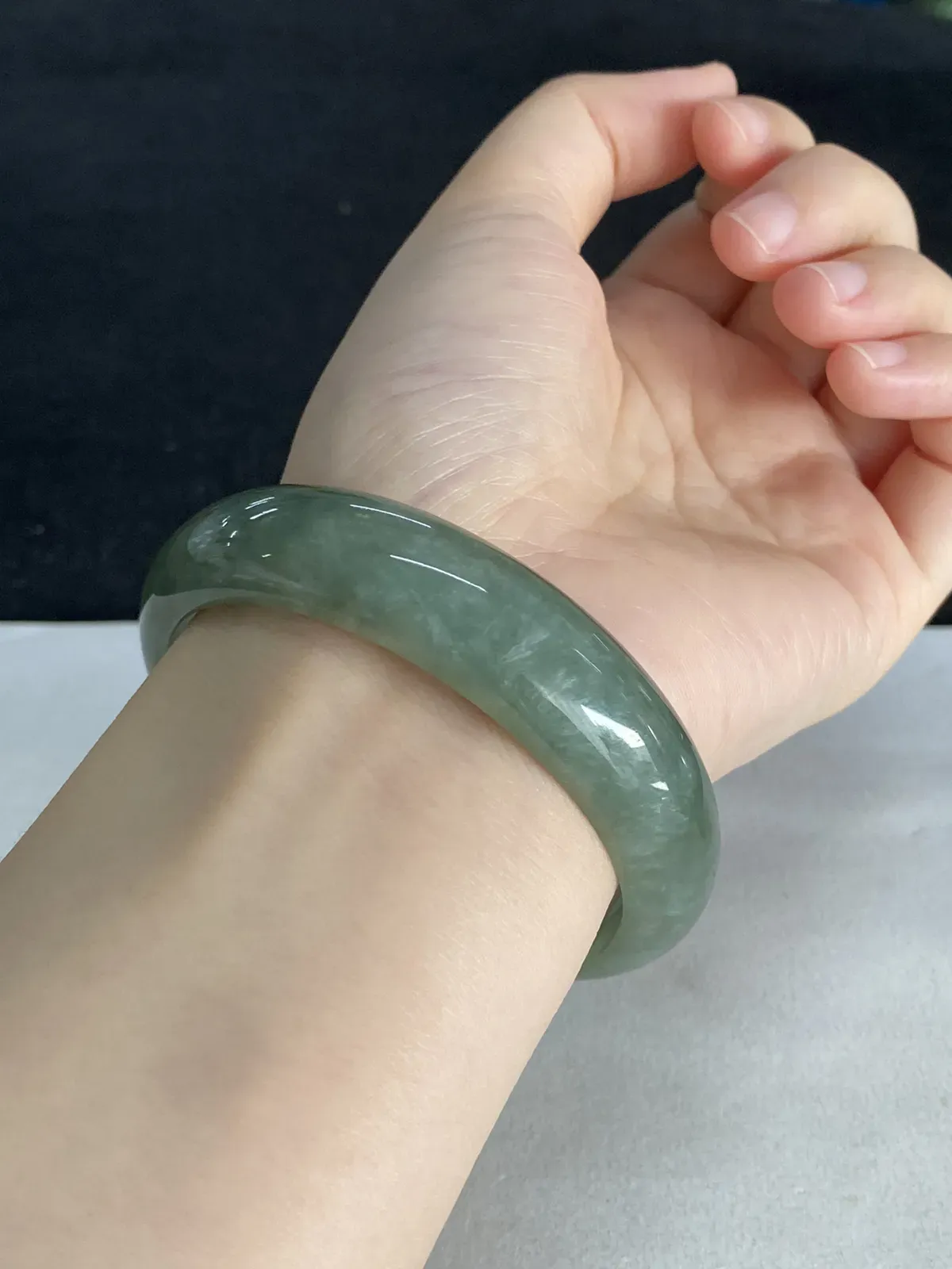 正圈59圈口，翡翠手镯