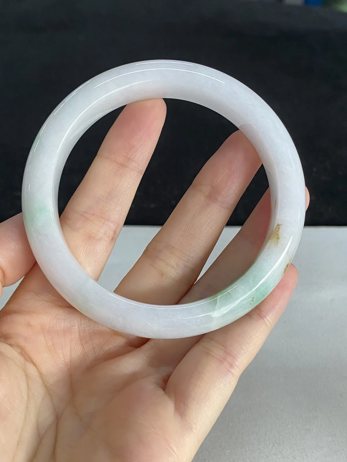 正圈57圈口，翡翠手镯