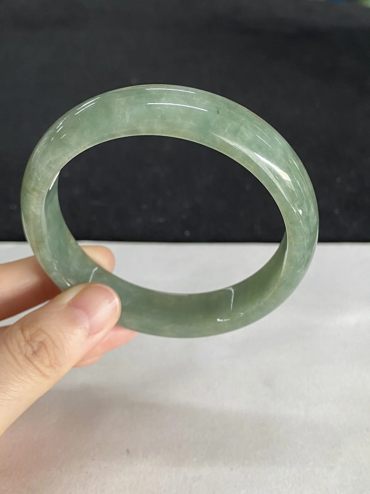 正圈59圈口，翡翠手镯