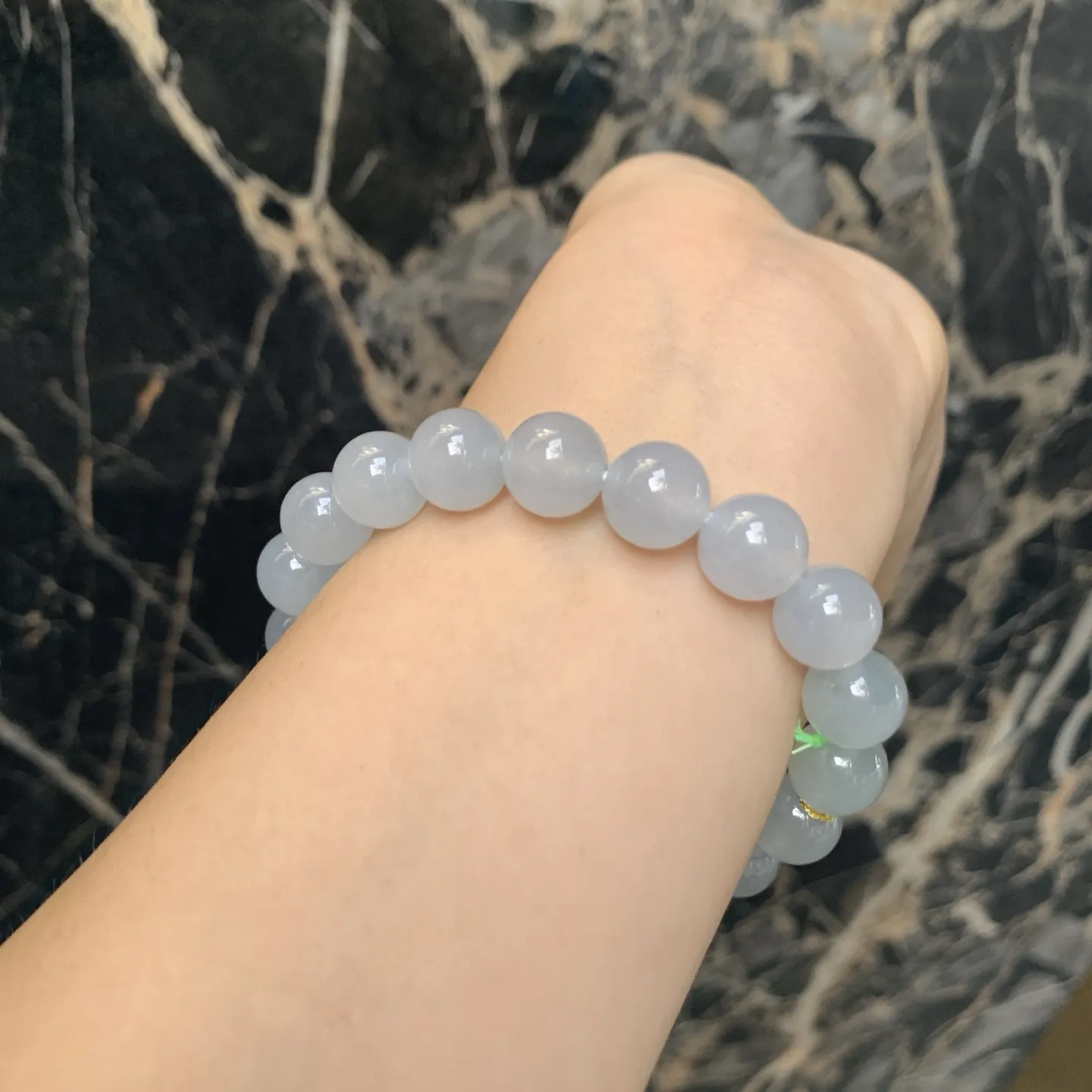 冰糯种佛珠手串