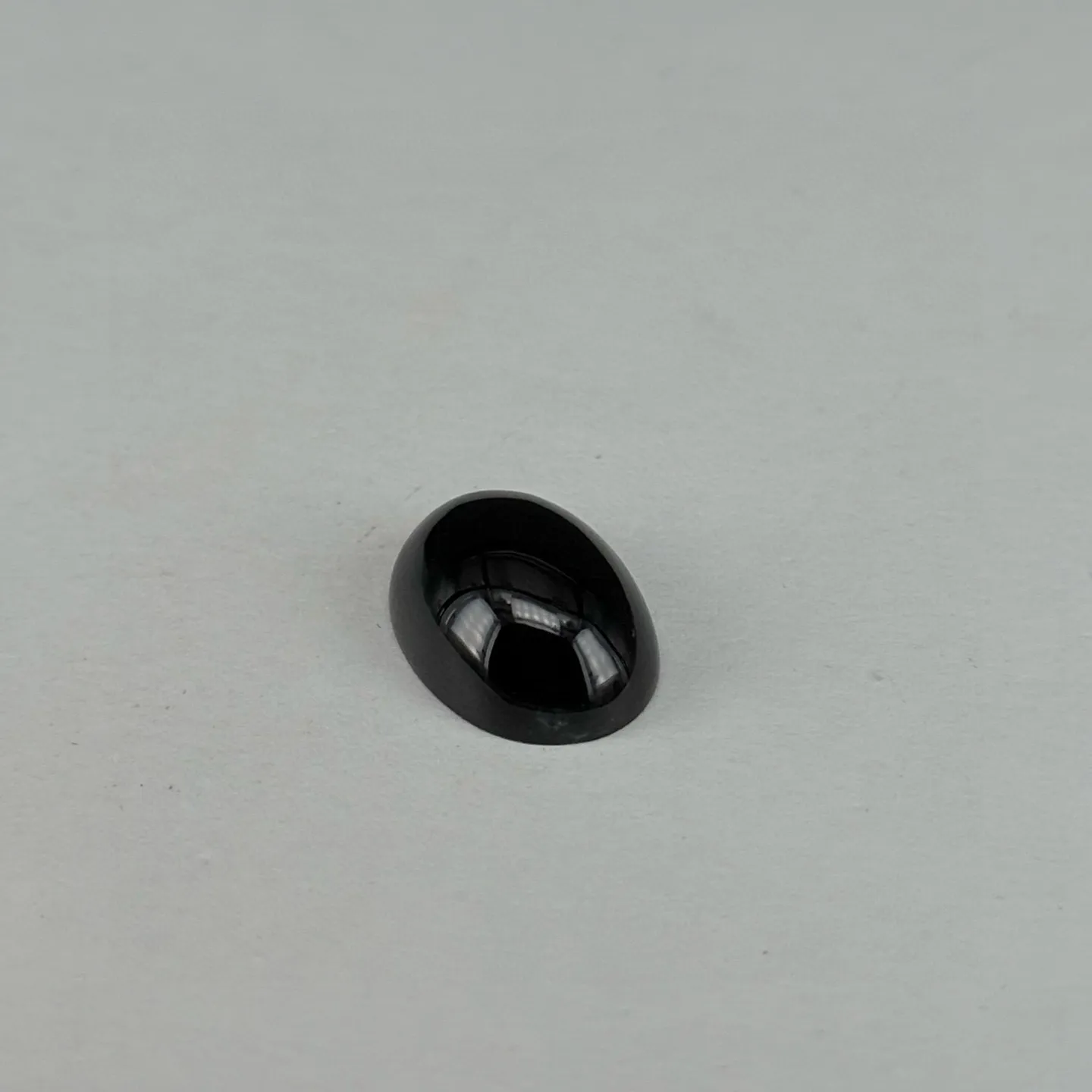 精品墨翠蛋面裸石戒面 种好色正 黑度极好 打灯通透 油性十足 尺寸17.8
