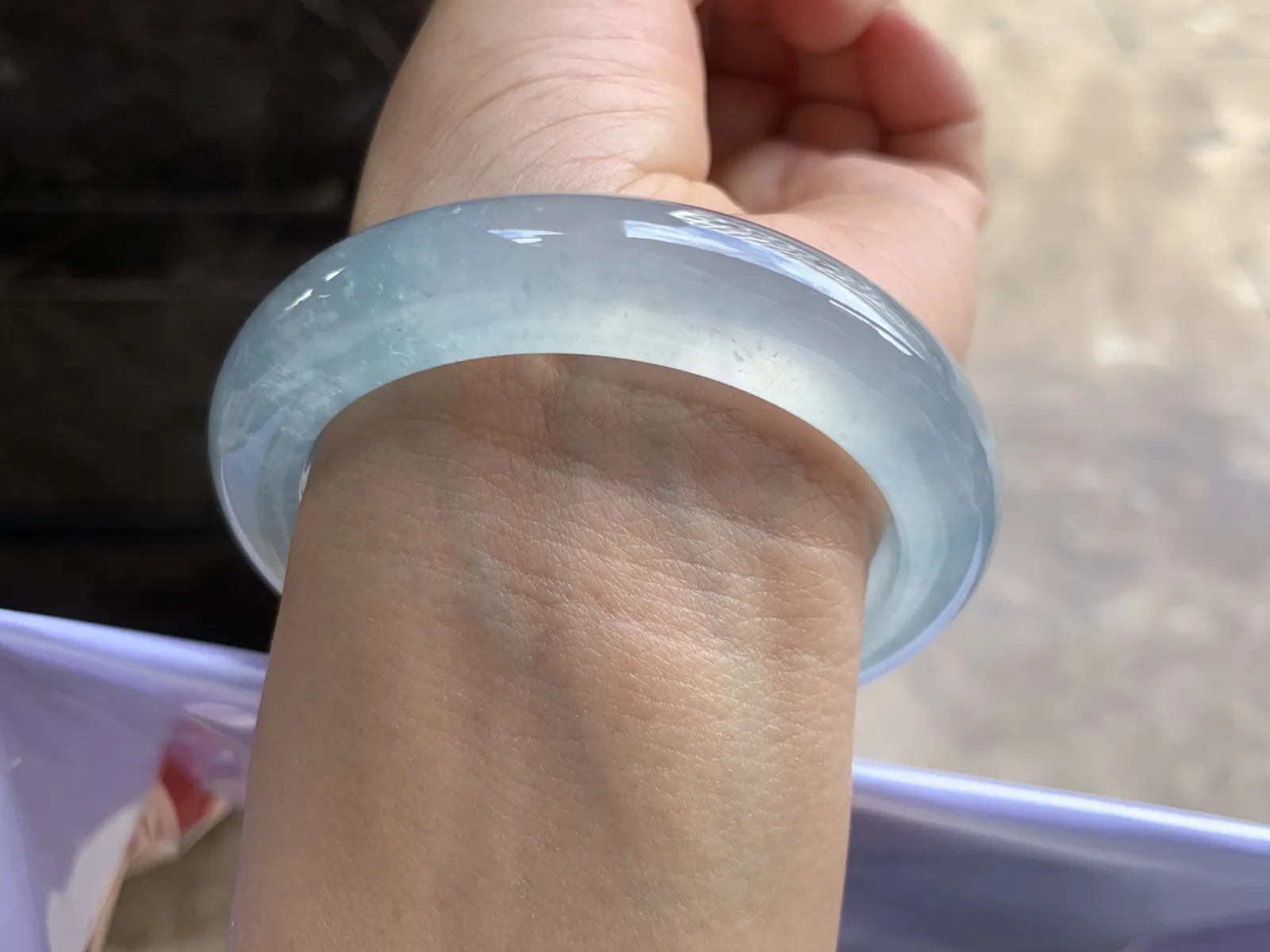 55-12.5-9.5mm
冰种手镯 冰感十足 纯净无暇