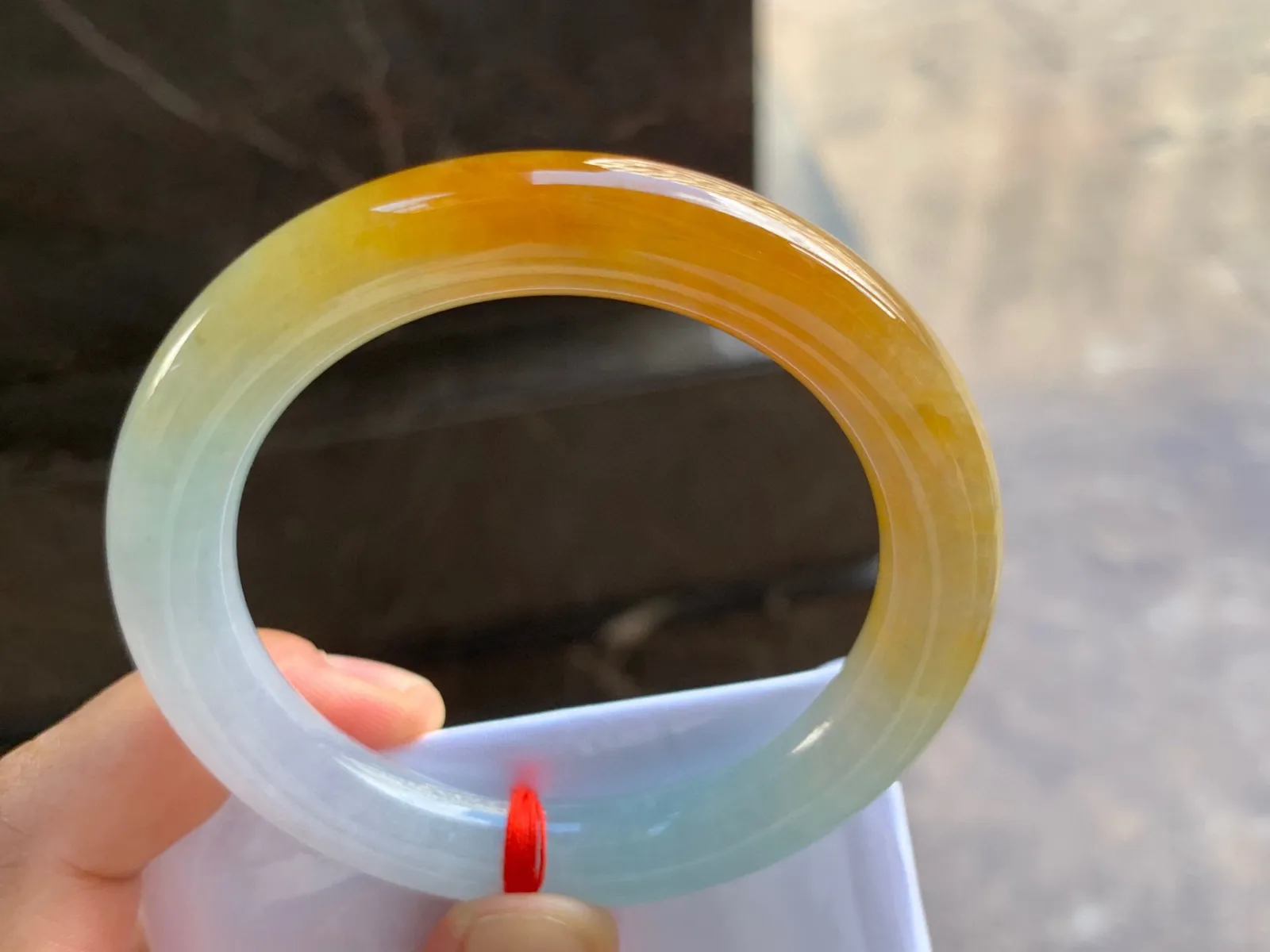 53.5-10.5mm
黄翡圆条手镯 有种有色 秋日氛围感拉满