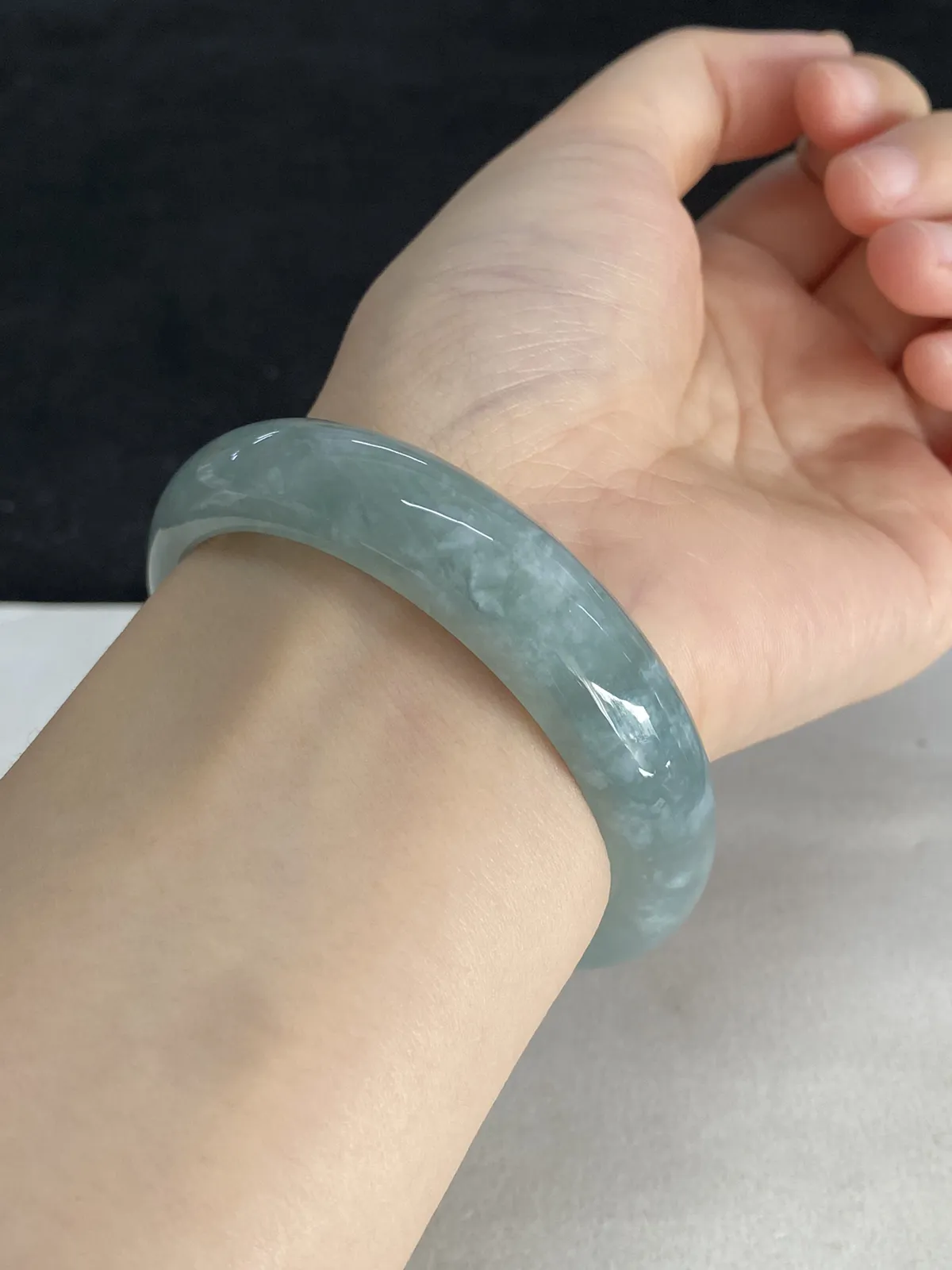 正圈55.7圈口，翡翠手镯