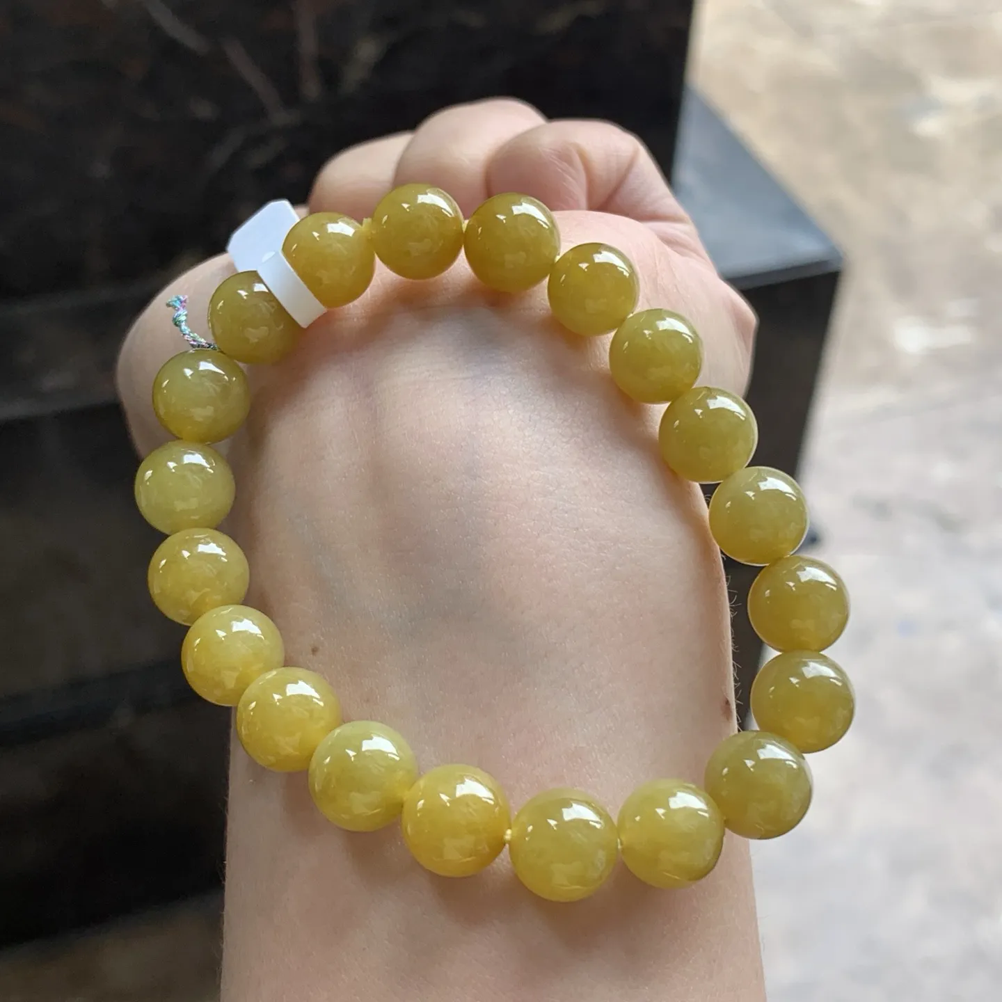 黄翡珠串^_^鲜艳浓郁