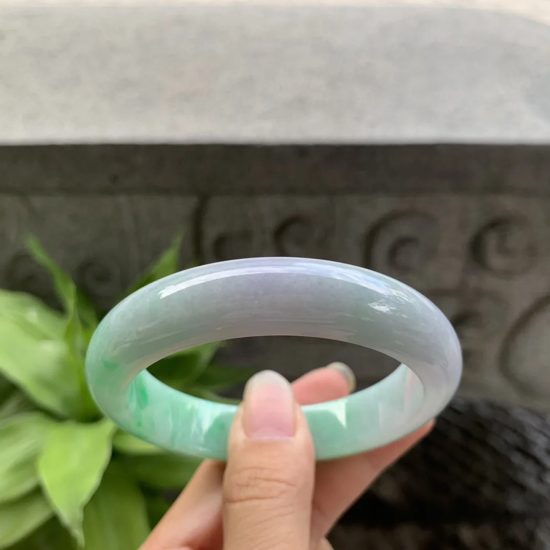 圈口 56.7-13-8.9  【果绿正圈手镯】正圈56 57可戴