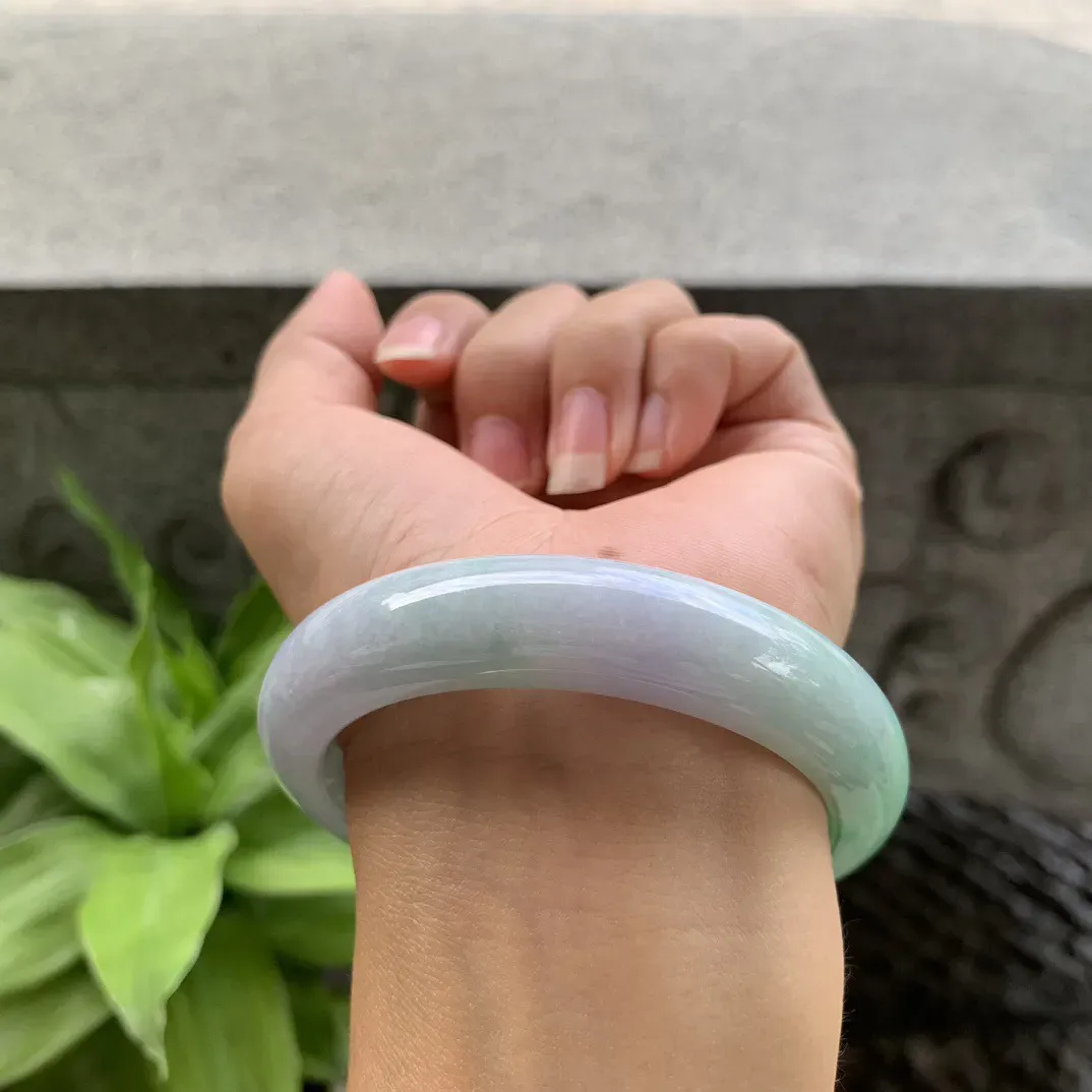圈口 56.7-13-8.9  【果绿正圈手镯】正圈56 57可戴