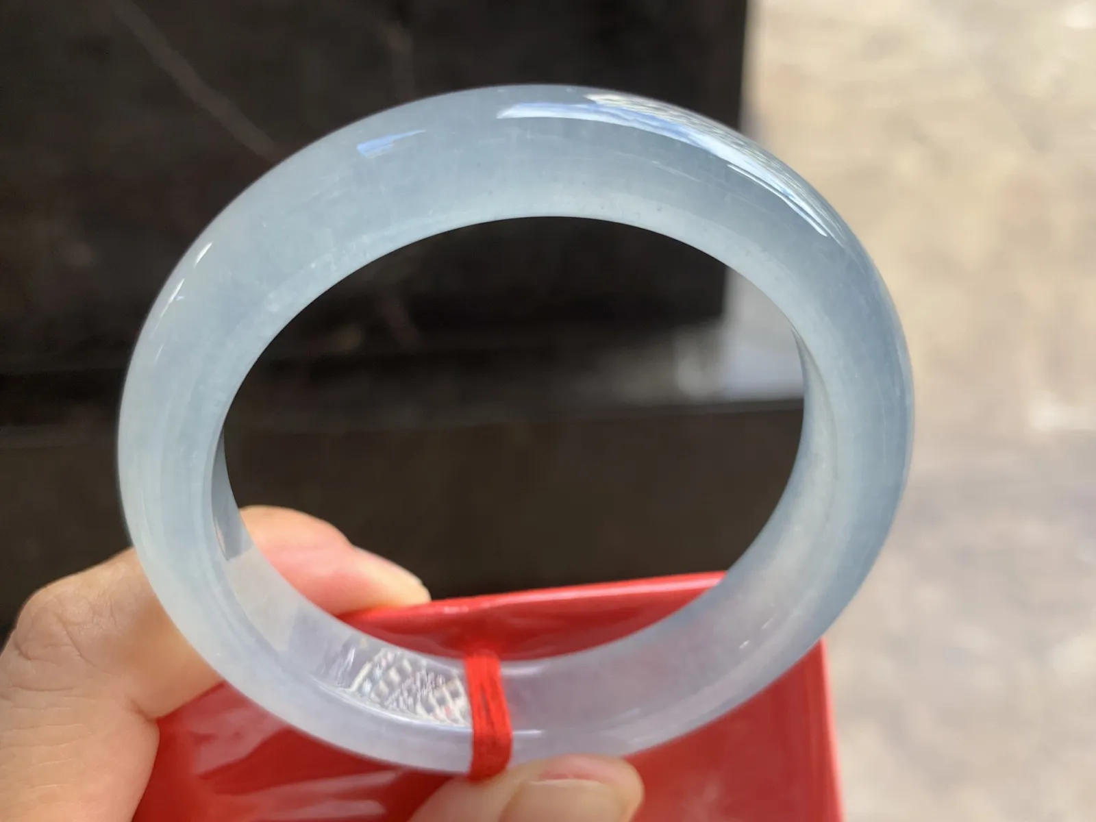 54.5-12-9mm
冰种手镯 水润冰透 干净 起光