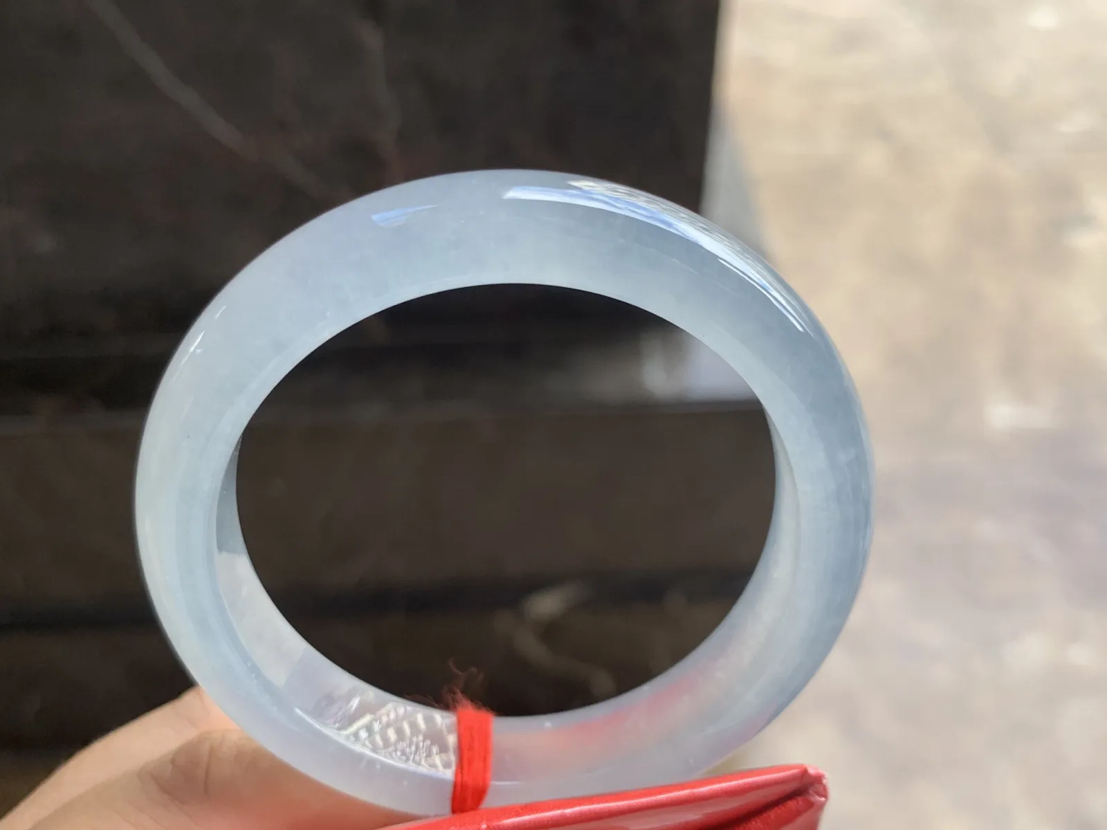 54.5-12-9mm
冰种手镯 水润冰透 干净 起光