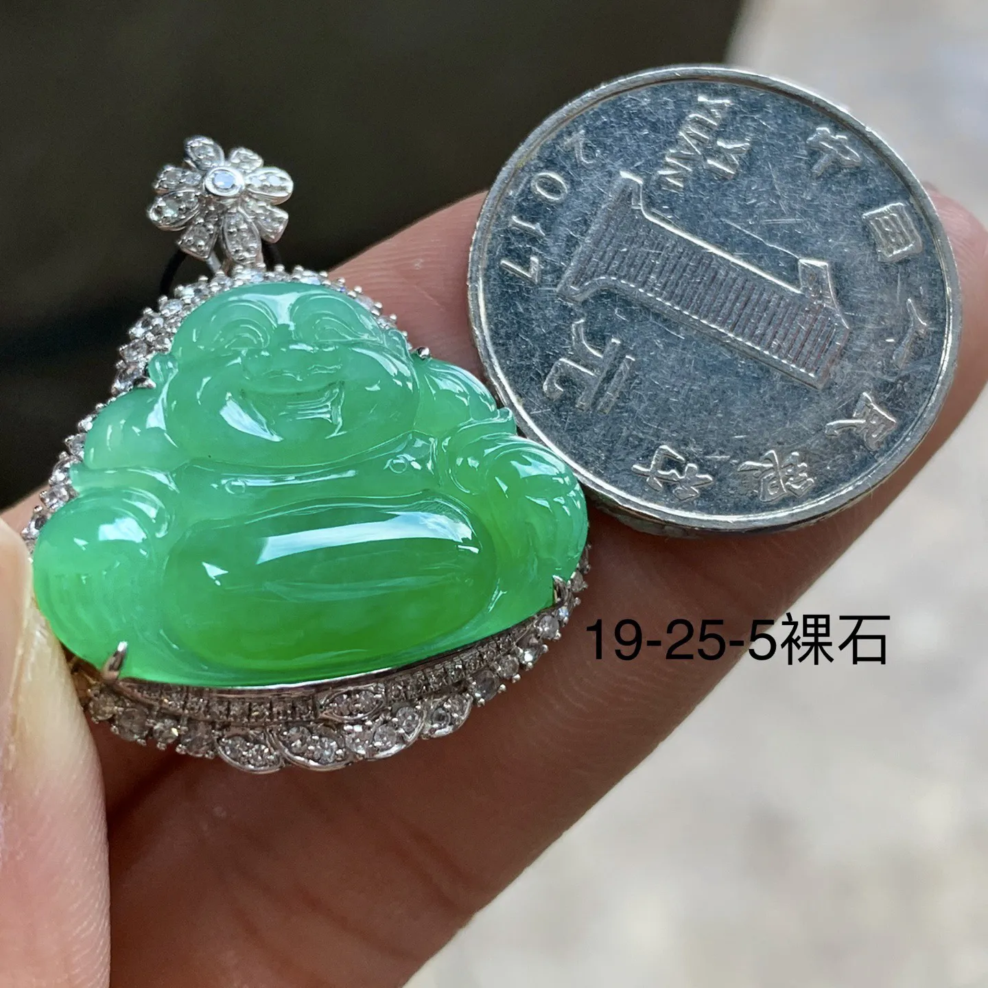 金钻镶嵌浓绿色佛公^_^
