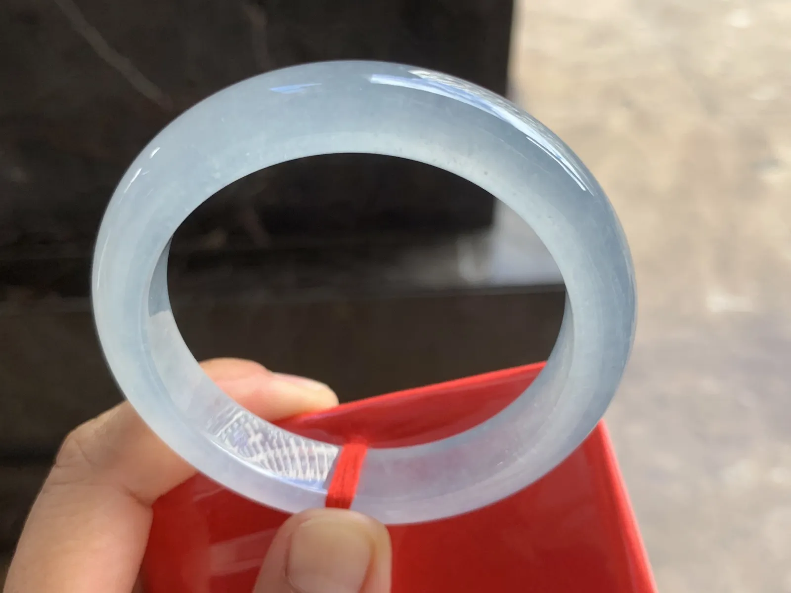 54.5-12-9mm
冰种手镯 水润冰透 干净 起光