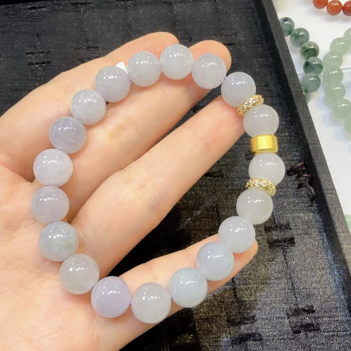 淡紫手串 尺寸9.4