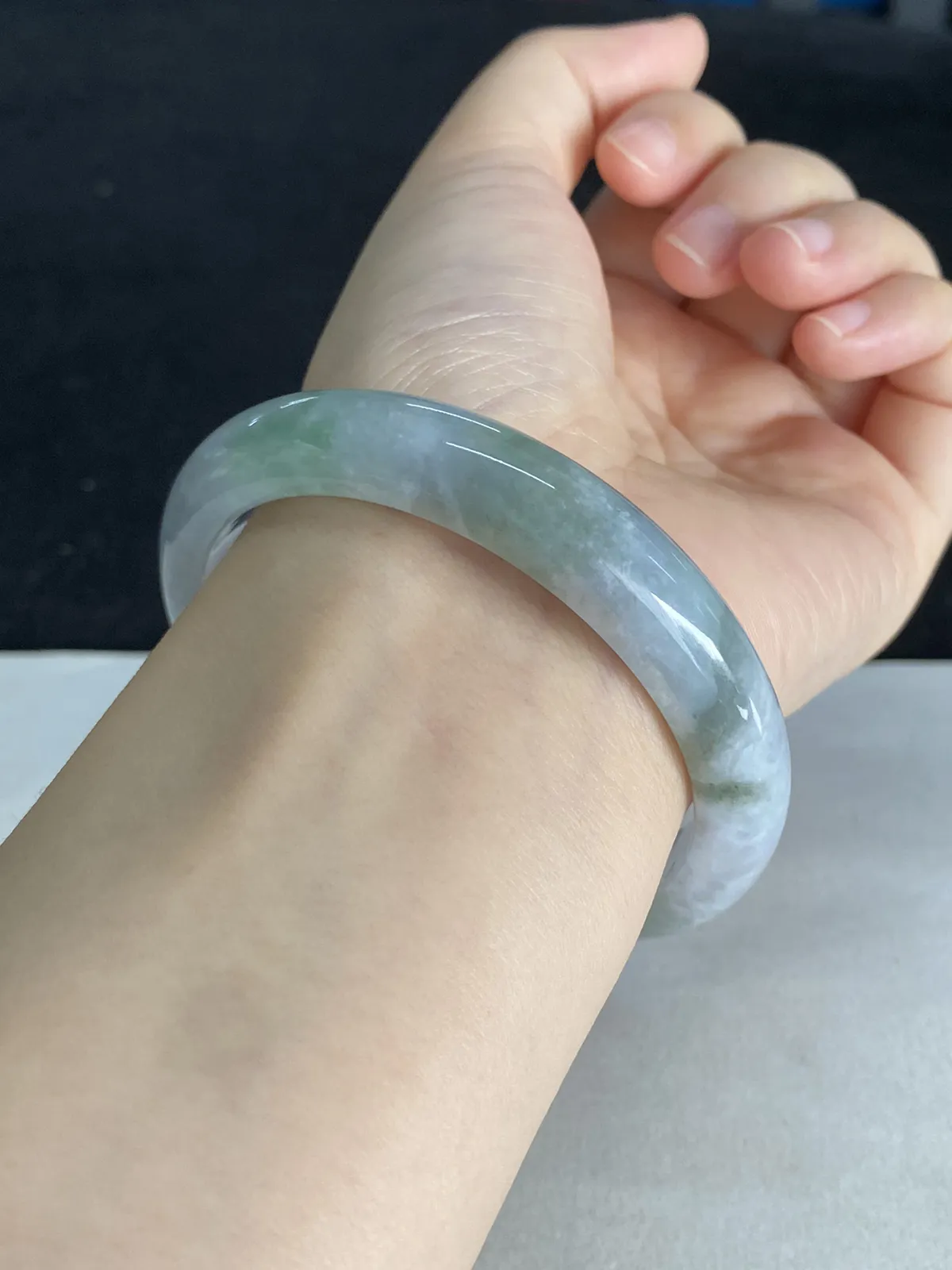 正圈58.7圈口，翡翠手镯