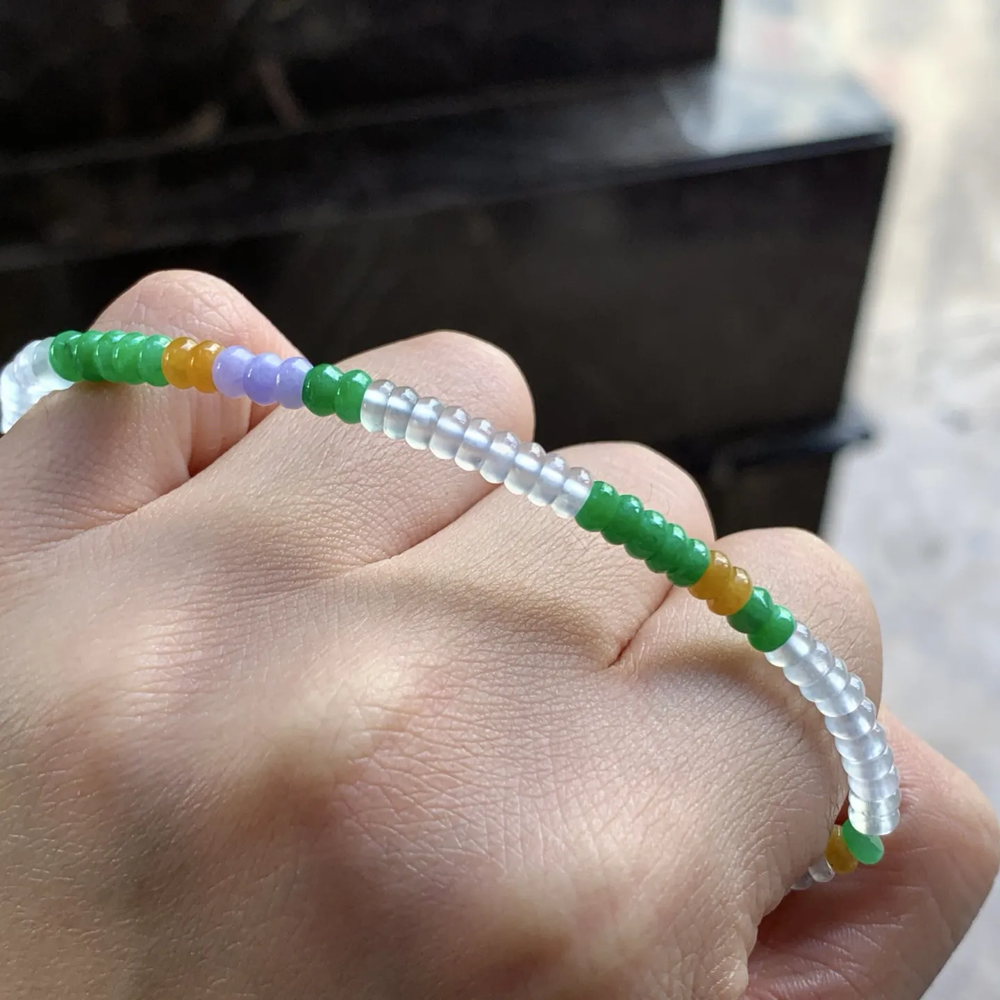 多彩算盘珠串^_^鲜艳 浓郁