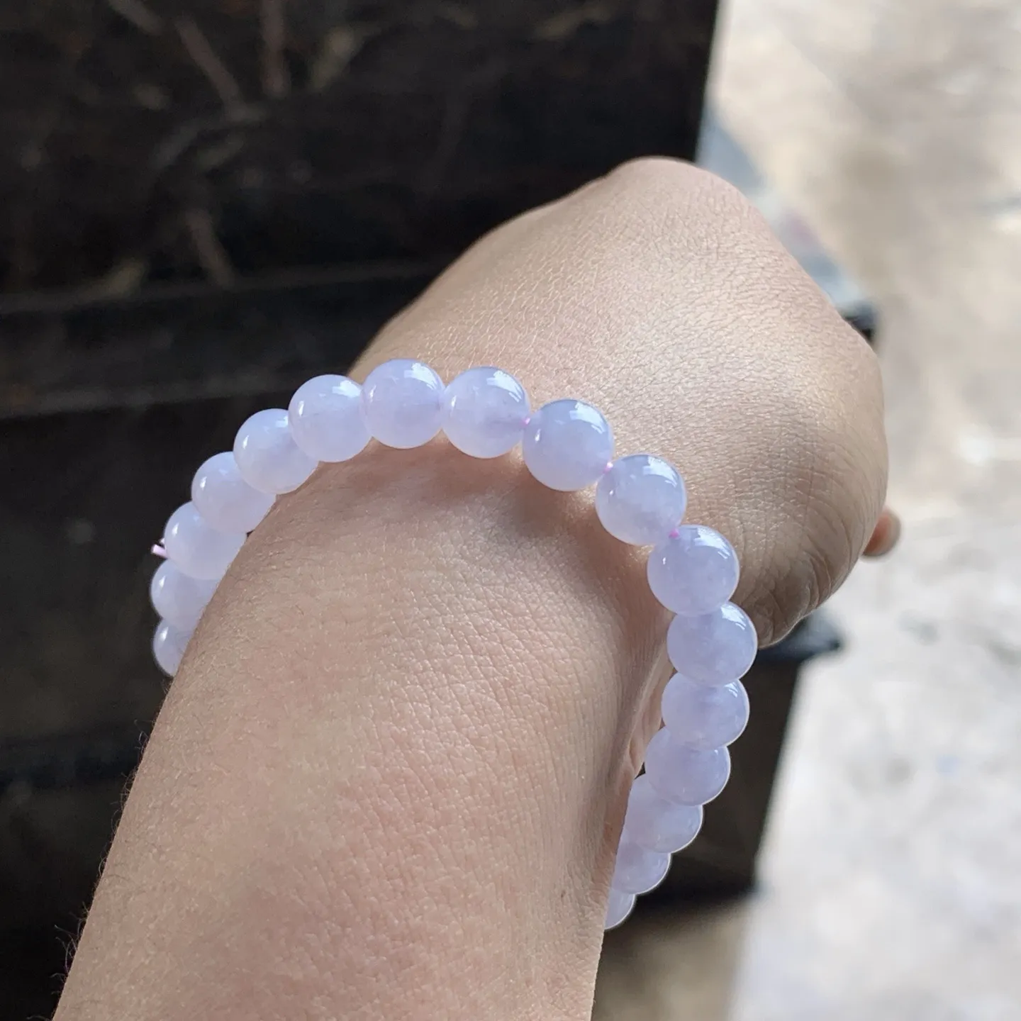 冰紫珠串^_^清新 颜色淡雅