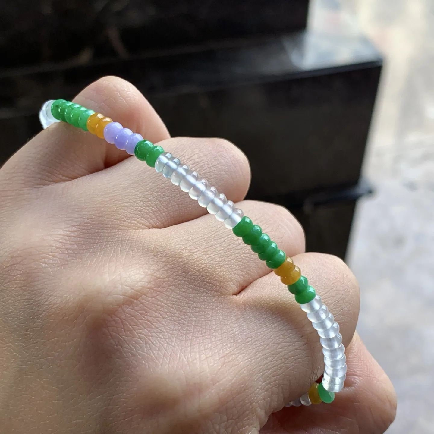 多彩算盘珠串^_^鲜艳 浓郁