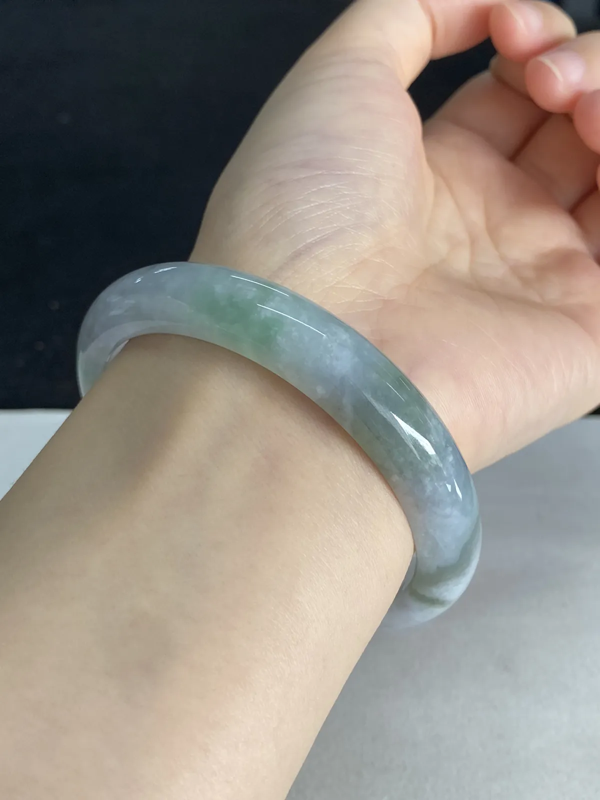 正圈58.7圈口，翡翠手镯