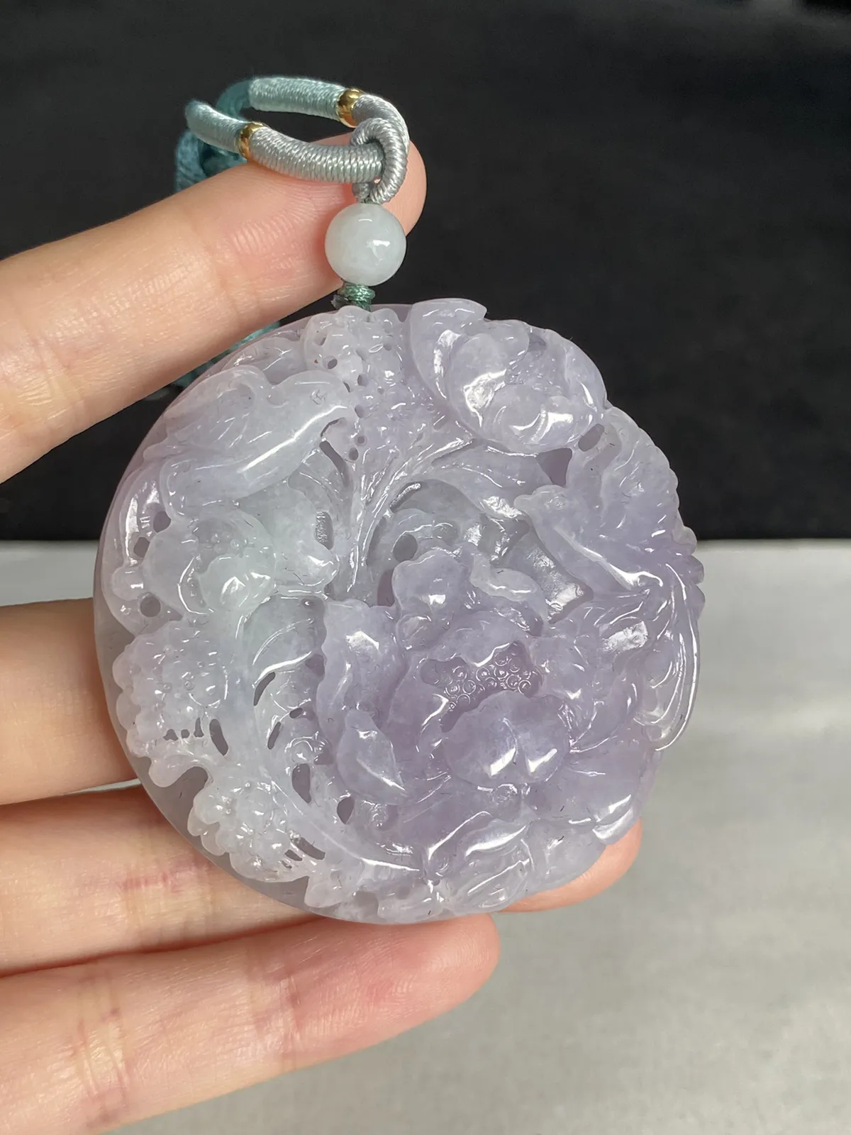 翡翠花件，配珠未测