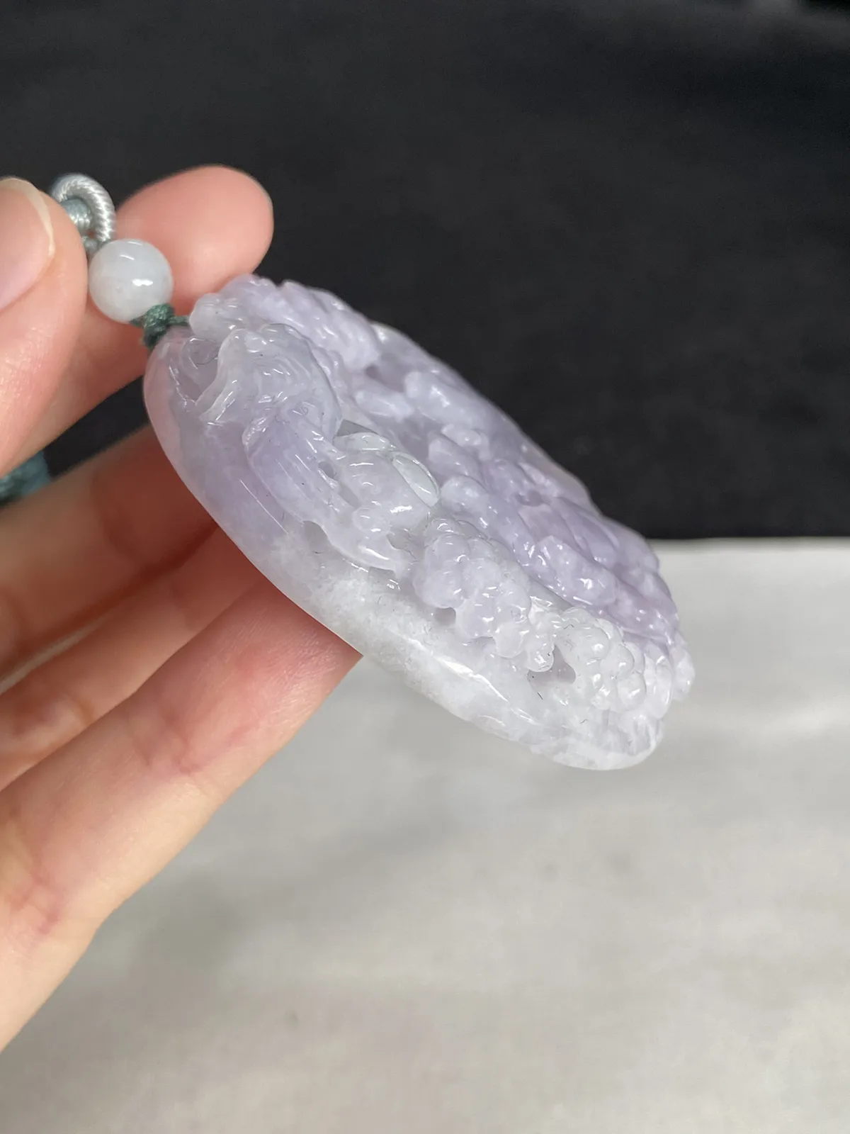 翡翠花件，配珠未测